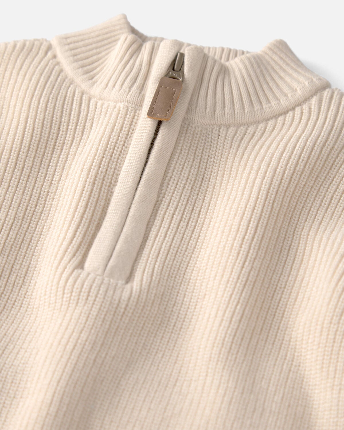 Toddler Boy Organic Cotton Quarter-Zip Pullover - Image 2