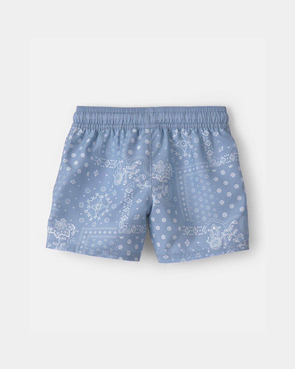 Toddler Boy Bandana Floral Swim Trunks - Blue - Image 2