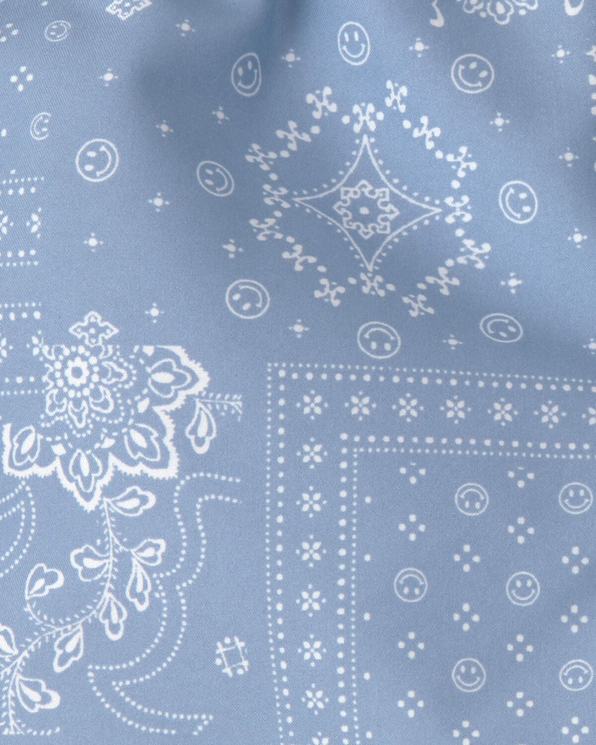 Toddler Boy Bandana Floral Swim Trunks - Blue - Image 3