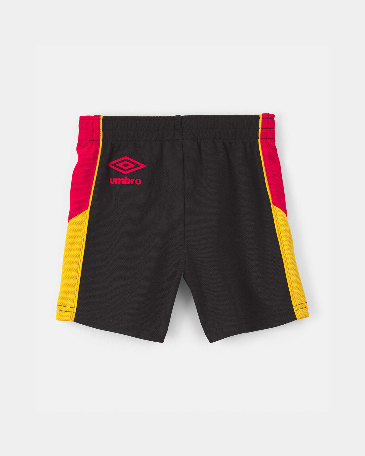 Toddler Umbro Spain Mesh Soccer Shorts - Red/Yellow/Black - Image 2