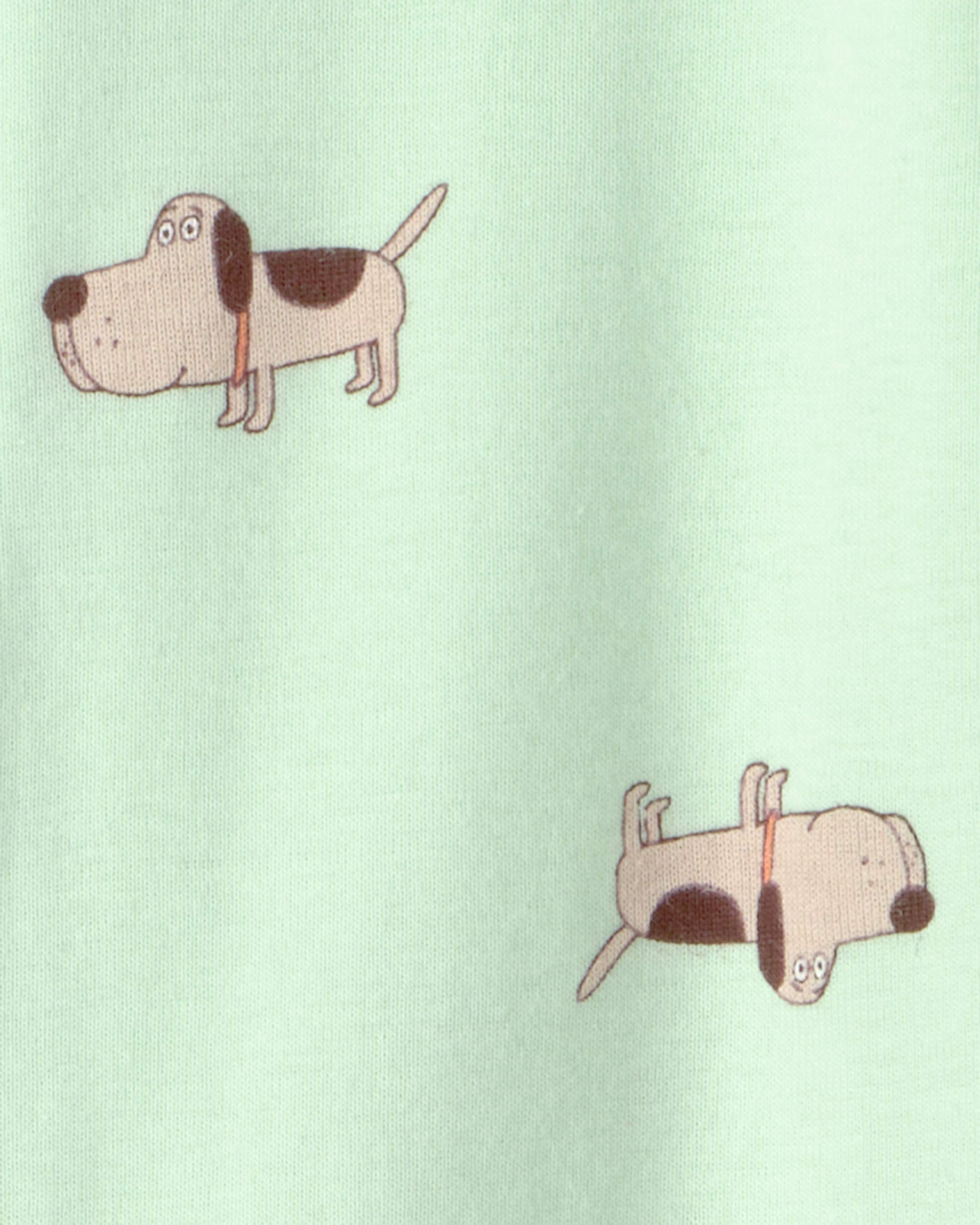 Toddler Boy Farm 100% Cotton 1-Piece Pajama - Cream - Image 5