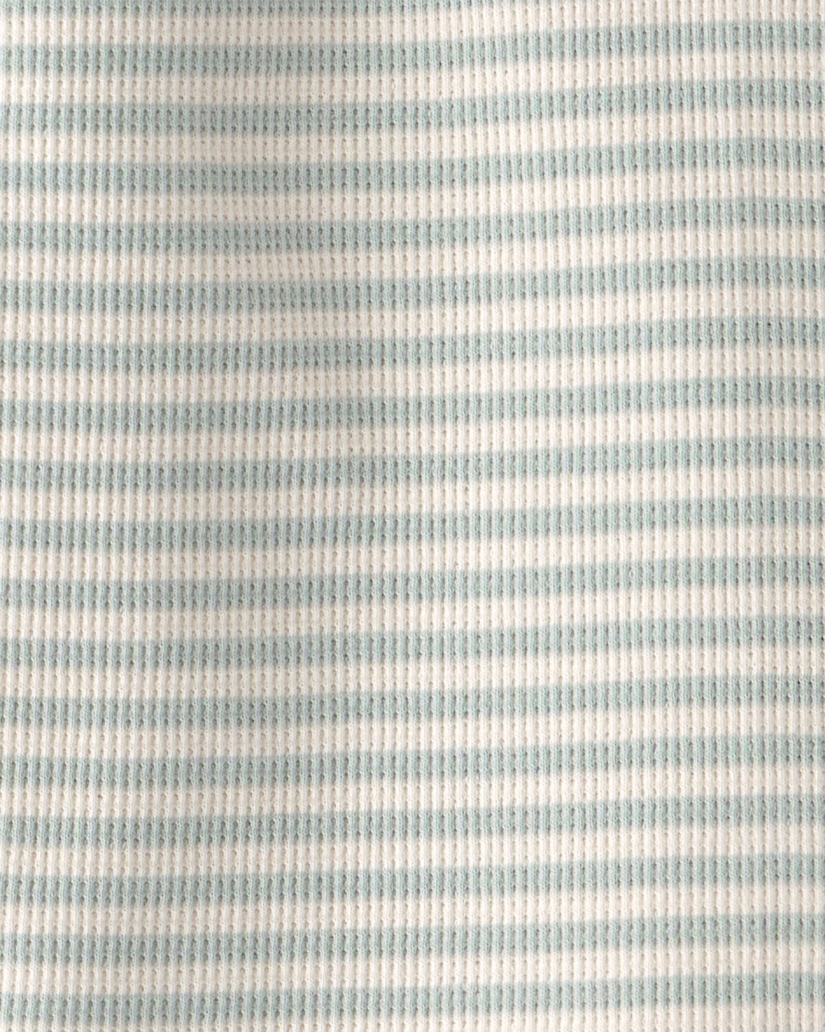 Toddler Girl 2-Piece Organic Cotton Waffle Knit Top & Short Set in Stripes - Image 4