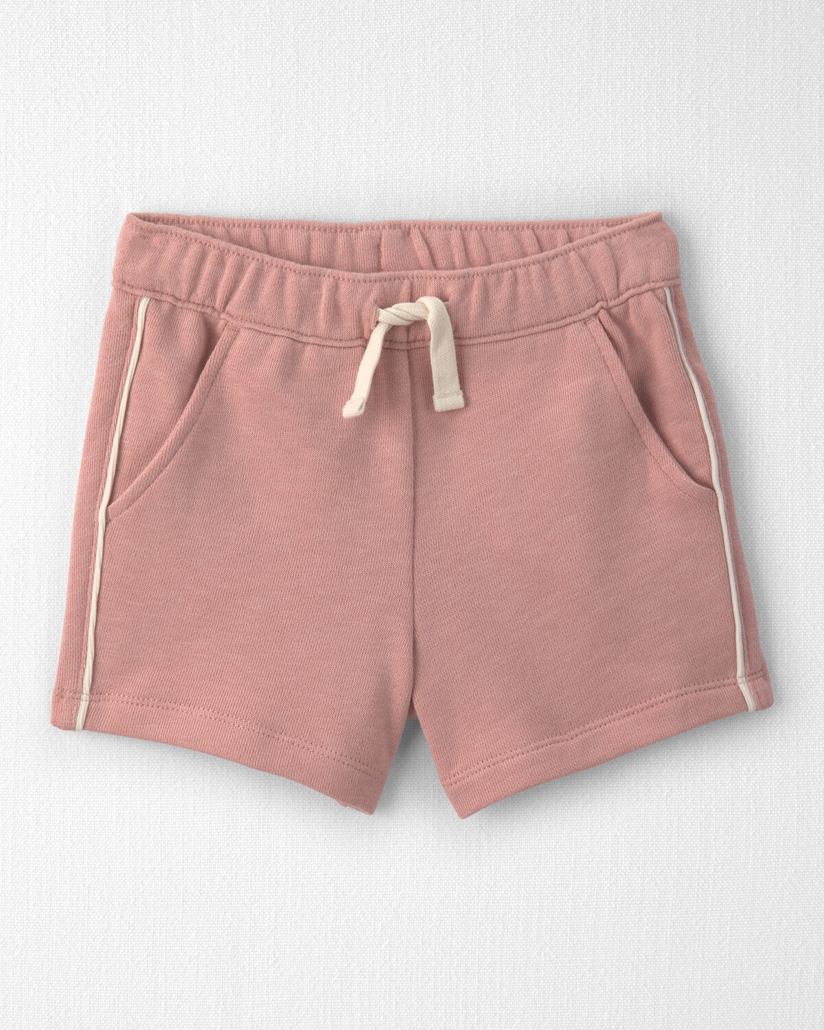 Toddler Girl 2-Piece Organic Cotton French Terry Pullover & Short Set - Image 2