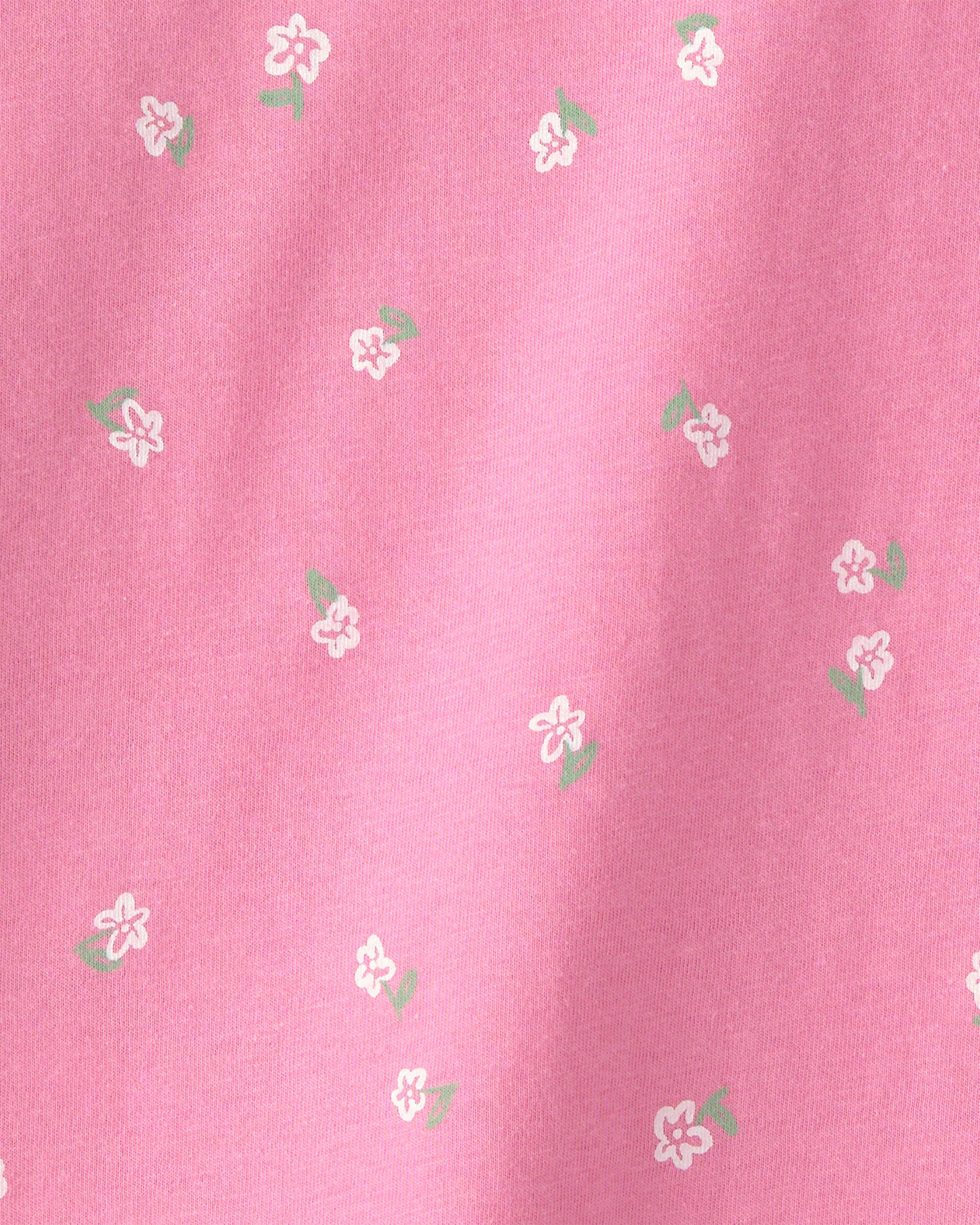Toddler Girl Floral Relaxed Top - Green - Image 6