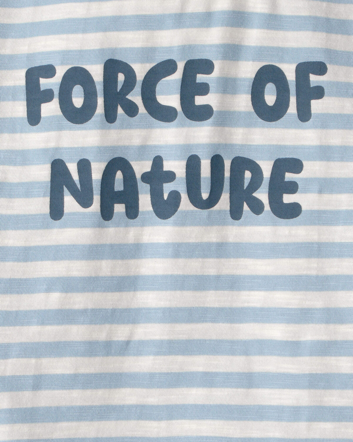 Toddler Organic Cotton 'Force of Nature' Tee in Stripes - Image 3