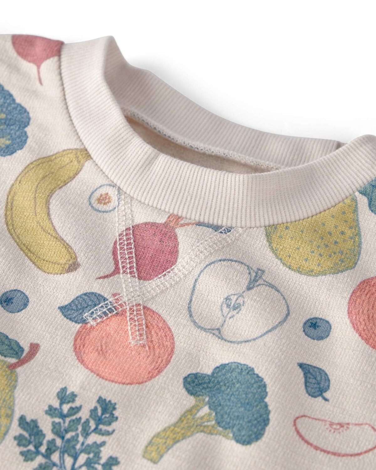 Toddler Organic Cotton Set in Veggie Fruit Print - Image 3