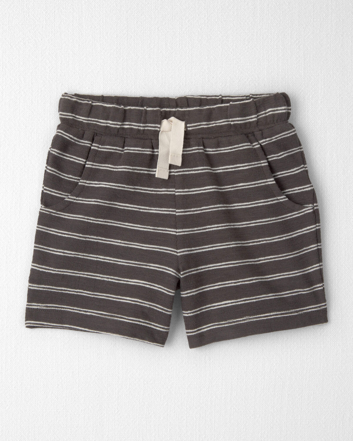 Toddler 2-Piece Top & Short Set Made with Organic Cotton in Stripes - Image 3