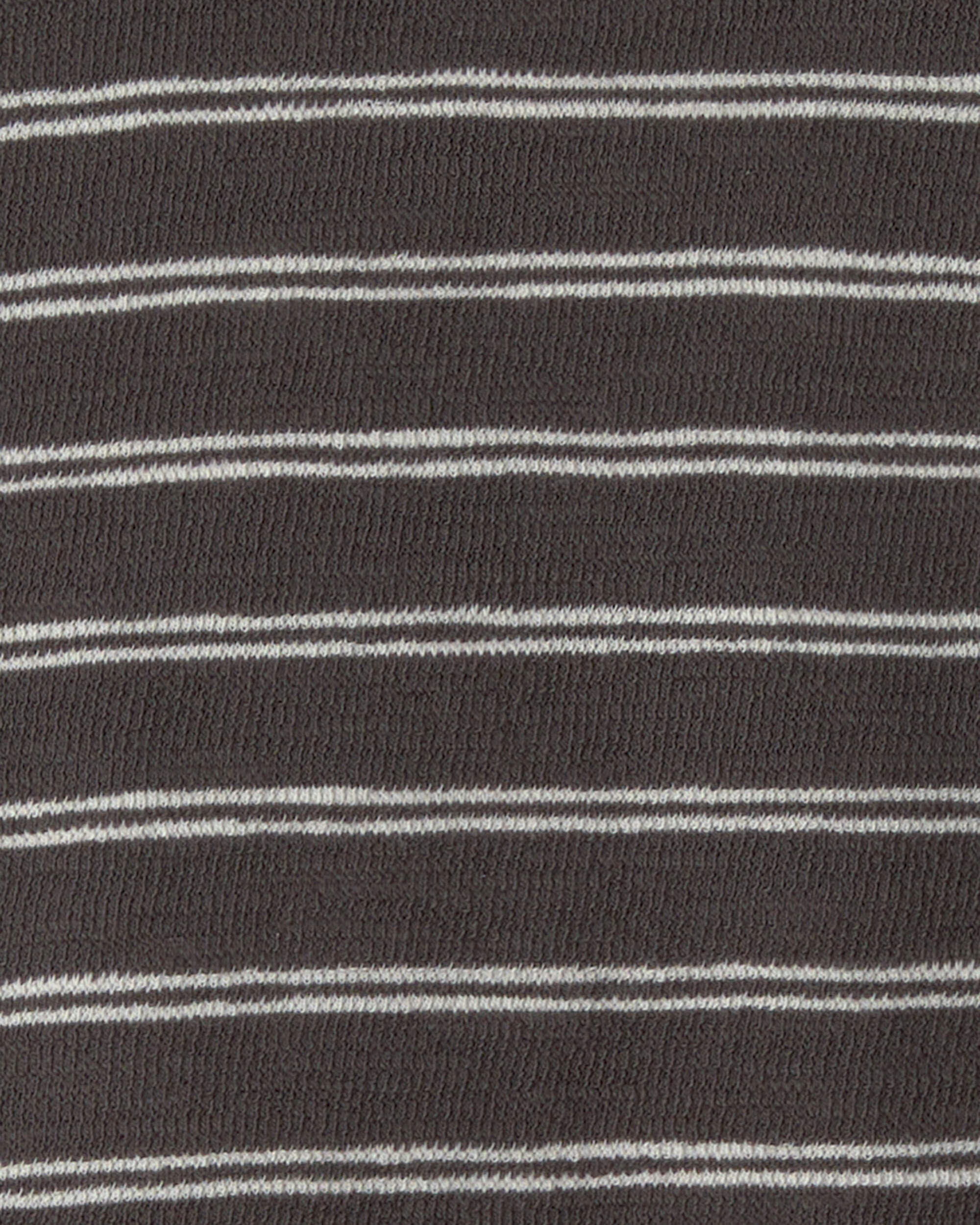 Toddler 2-Piece Top & Short Set Made with Organic Cotton in Stripes - Image 5
