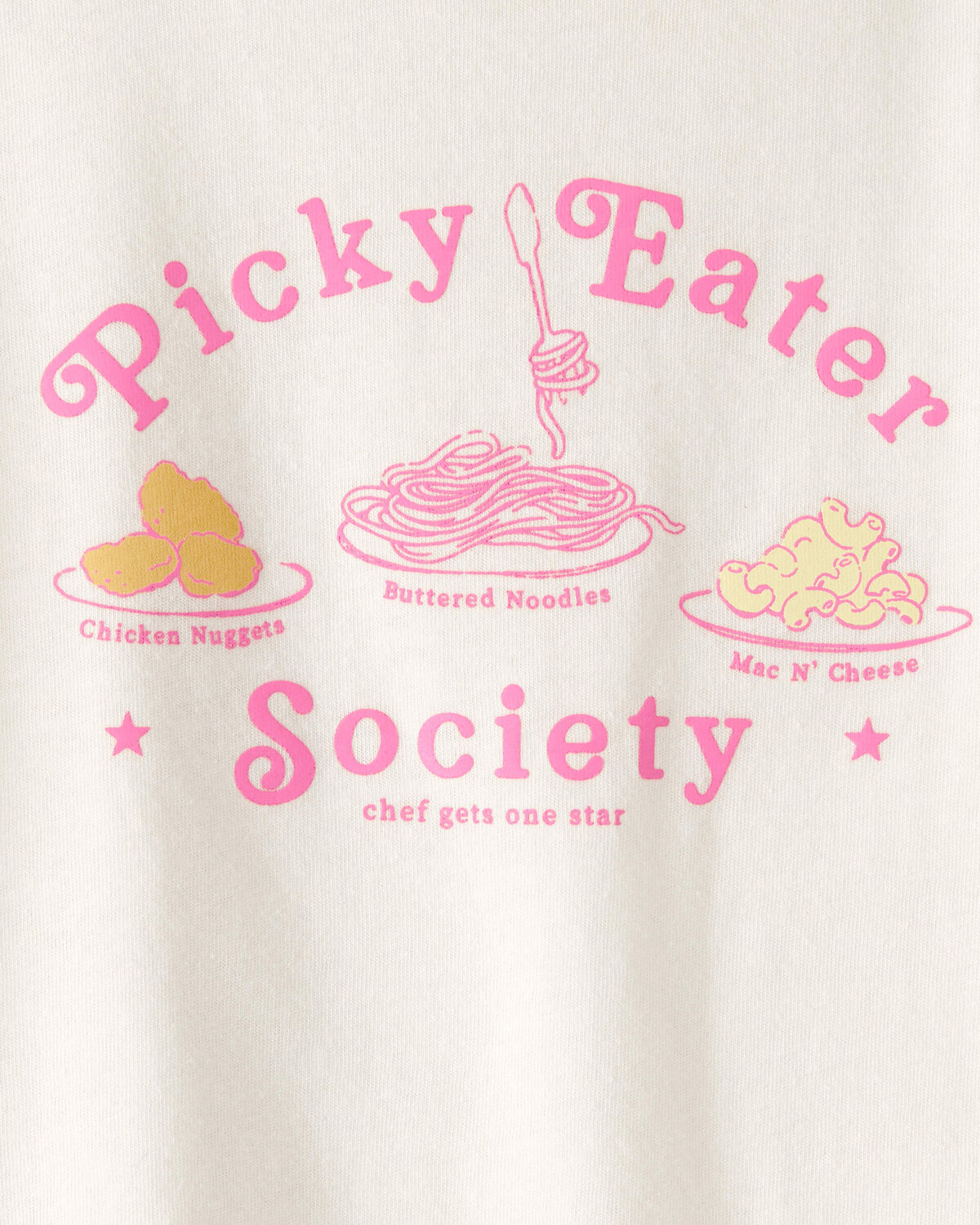 Toddler Girl 'Picky Eater' Graphic Tee - Cream - Image 2