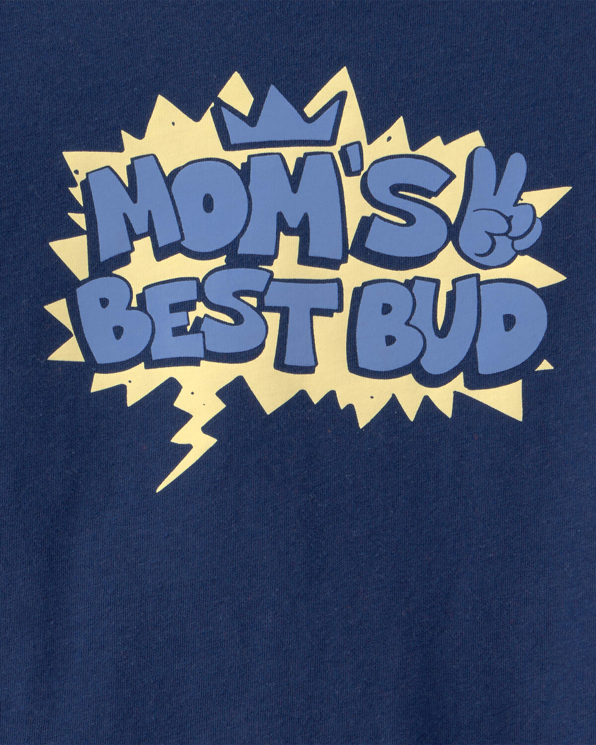 Toddler Boy 'Mom's Best Bud' Graphic Tee - Blue - Image 2