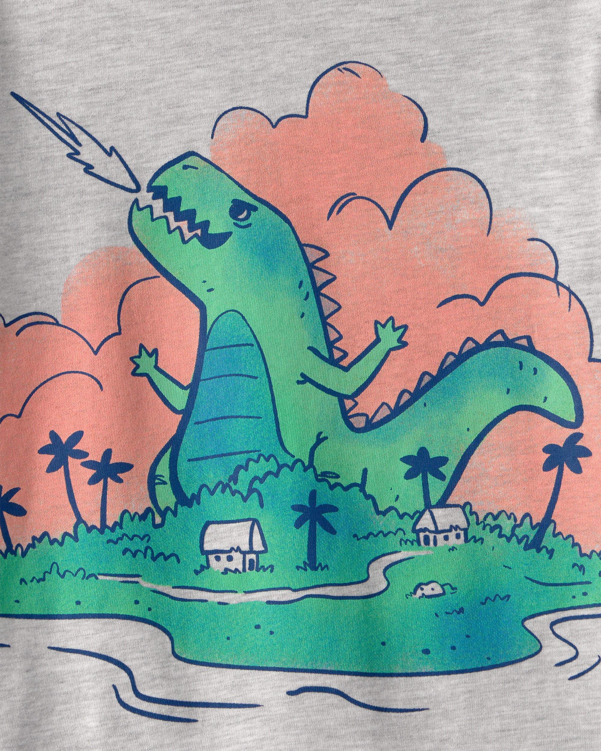 Toddler Boy Cruising Shark Graphic Tee - Grey - Image 5