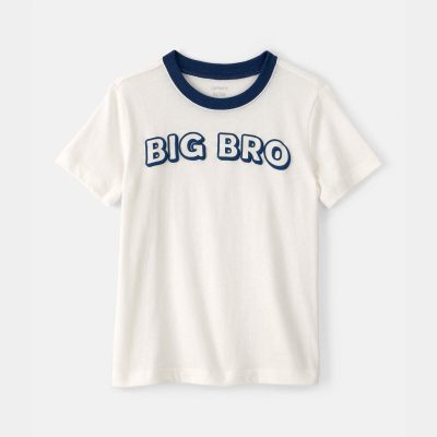 Toddler Boy 'Big Bro' Graphic Tee - Ivory