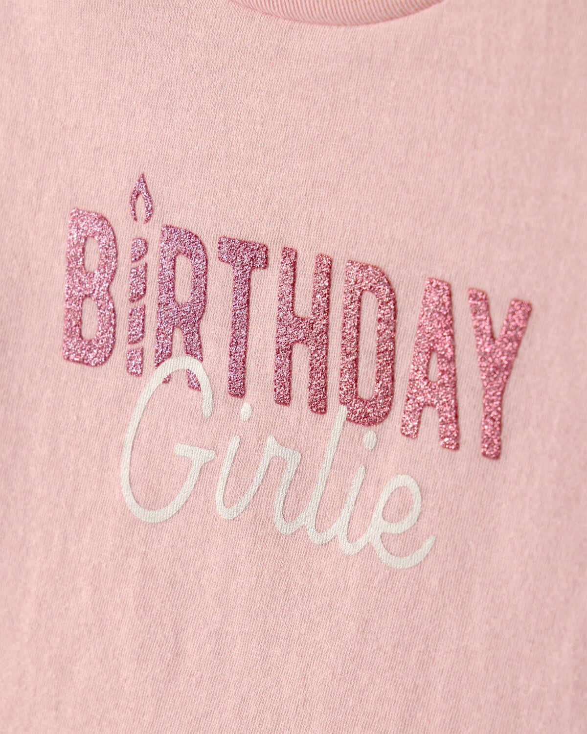 Toddler Girl 'Birthday Girlie' Graphic Tee - Pink - Image 2