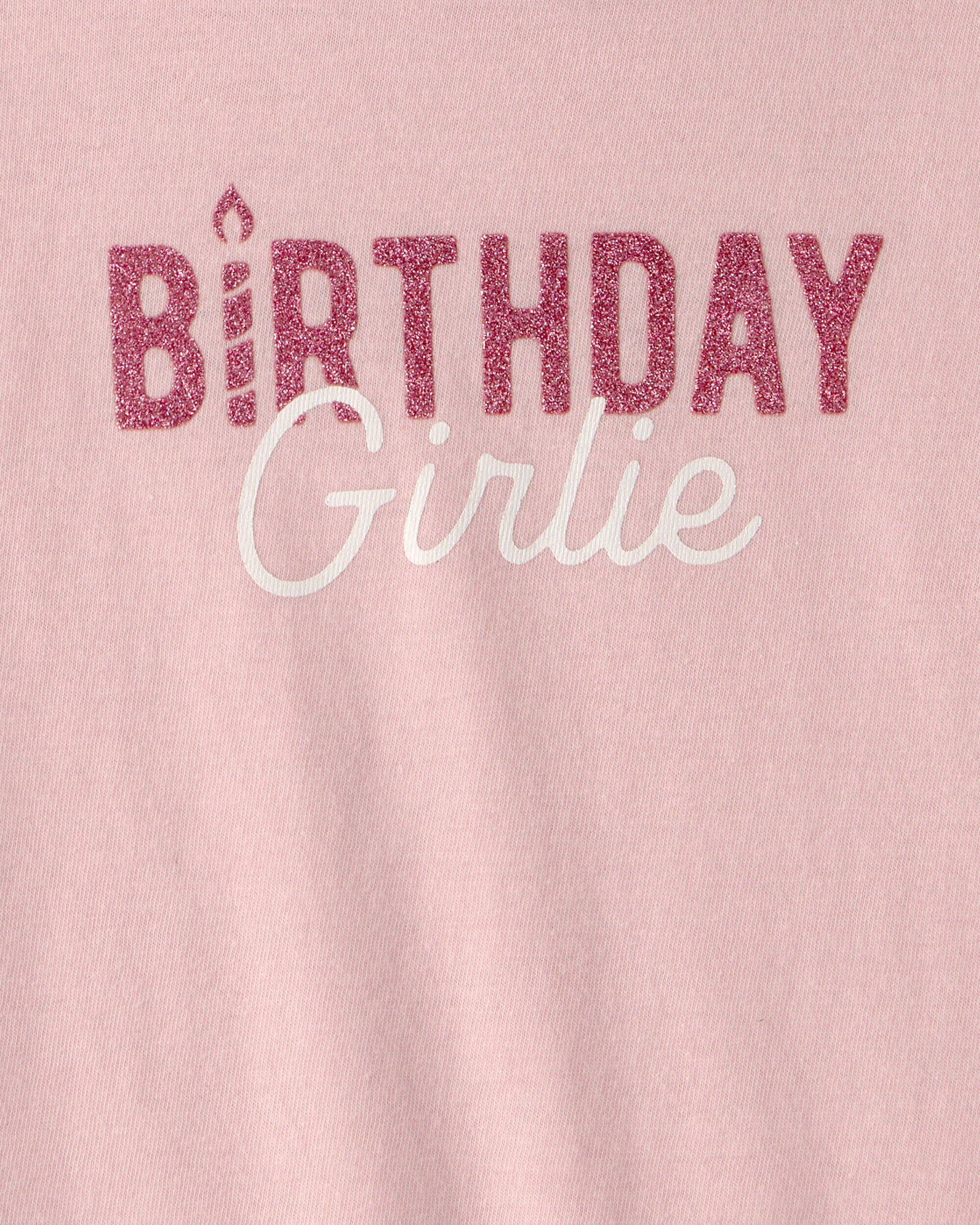 Toddler Girl 'Birthday Girlie' Graphic Tee - Pink - Image 4