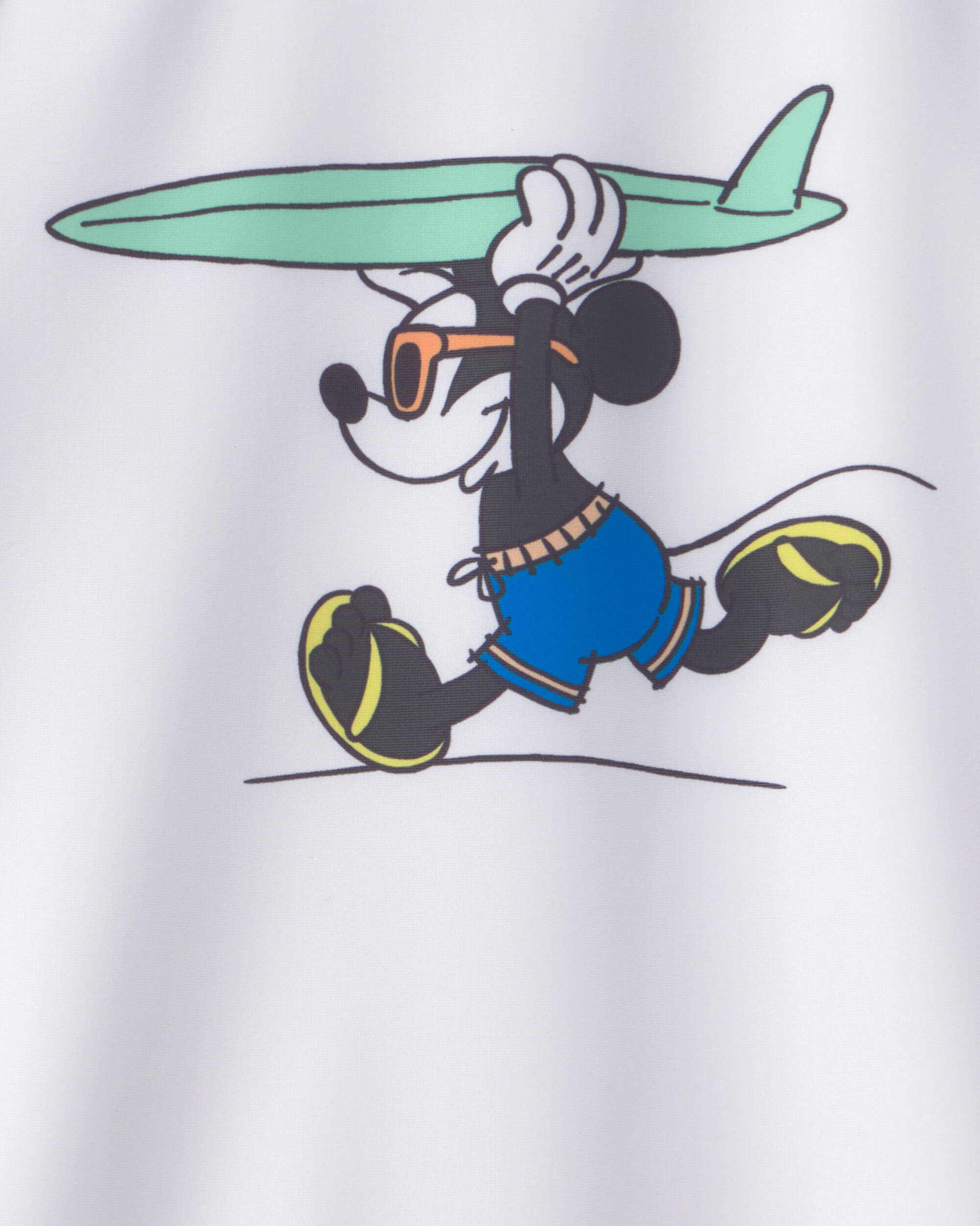 Toddler Boy Disney© Mickey Mouse Long-Sleeve Rashguard - Blue/White - Image 4