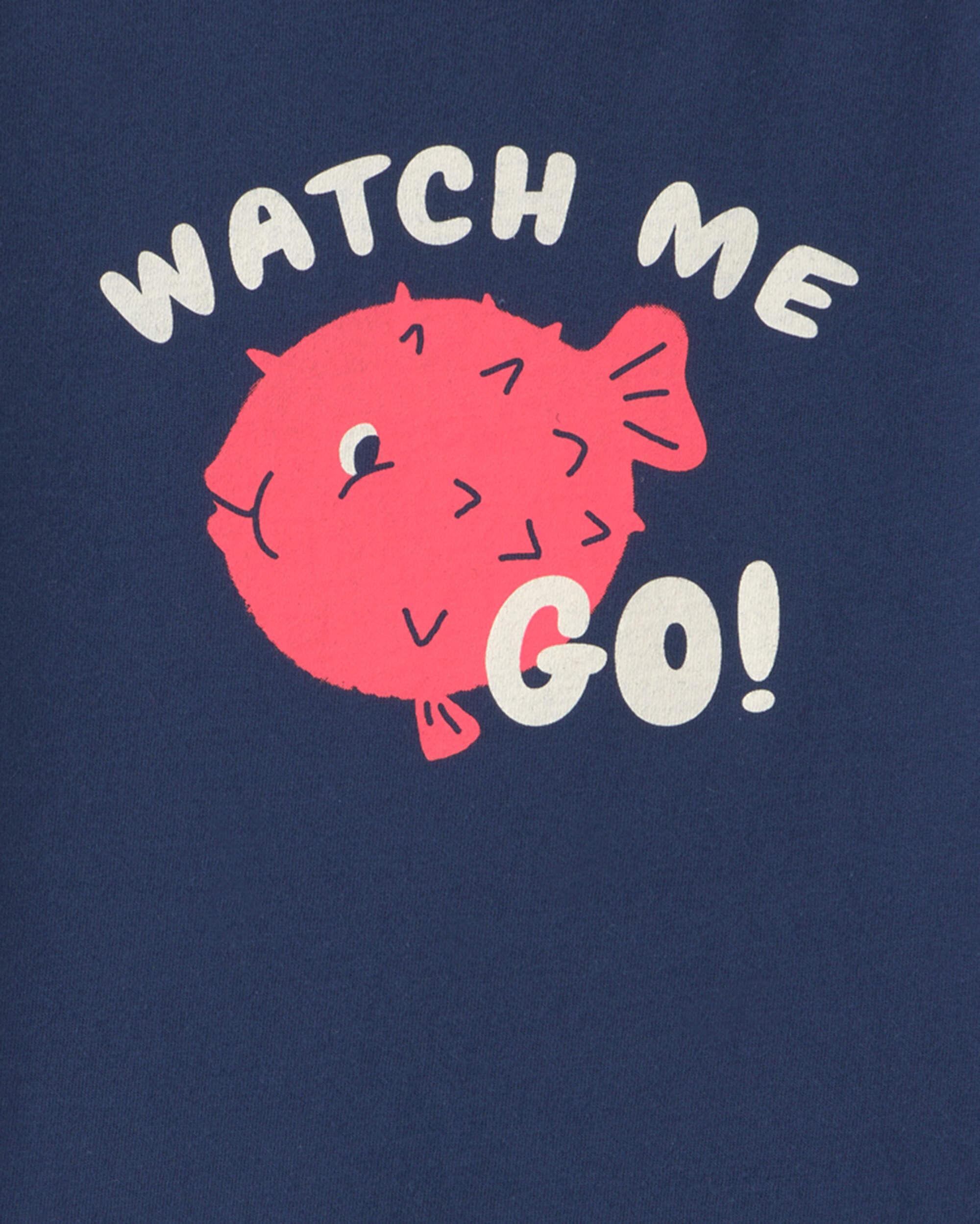Toddler Boy Puffer Fish Graphic Tee - Navy - Image 3