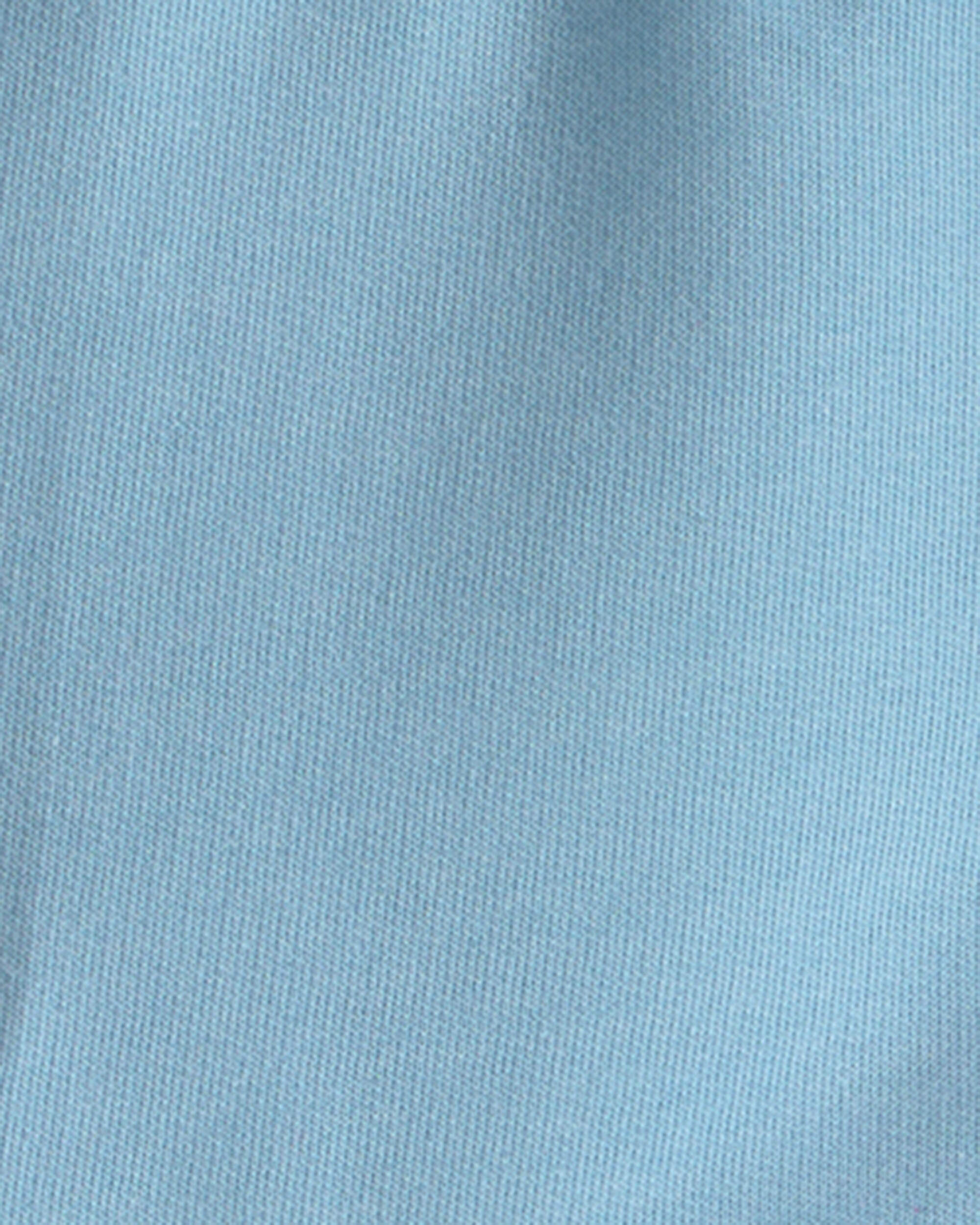 Toddler Boy Shark French Terry Shorts - Blue - Image 5