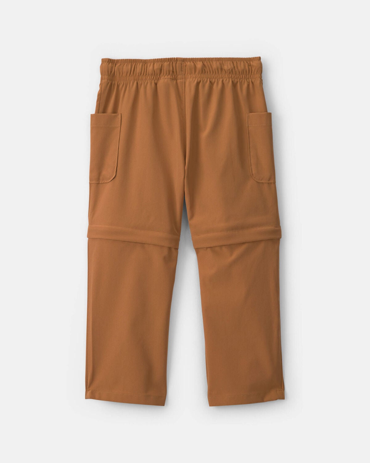 Toddler Boy 2-in-1 Poplin Zip-Off Pants - Brown - Image 3