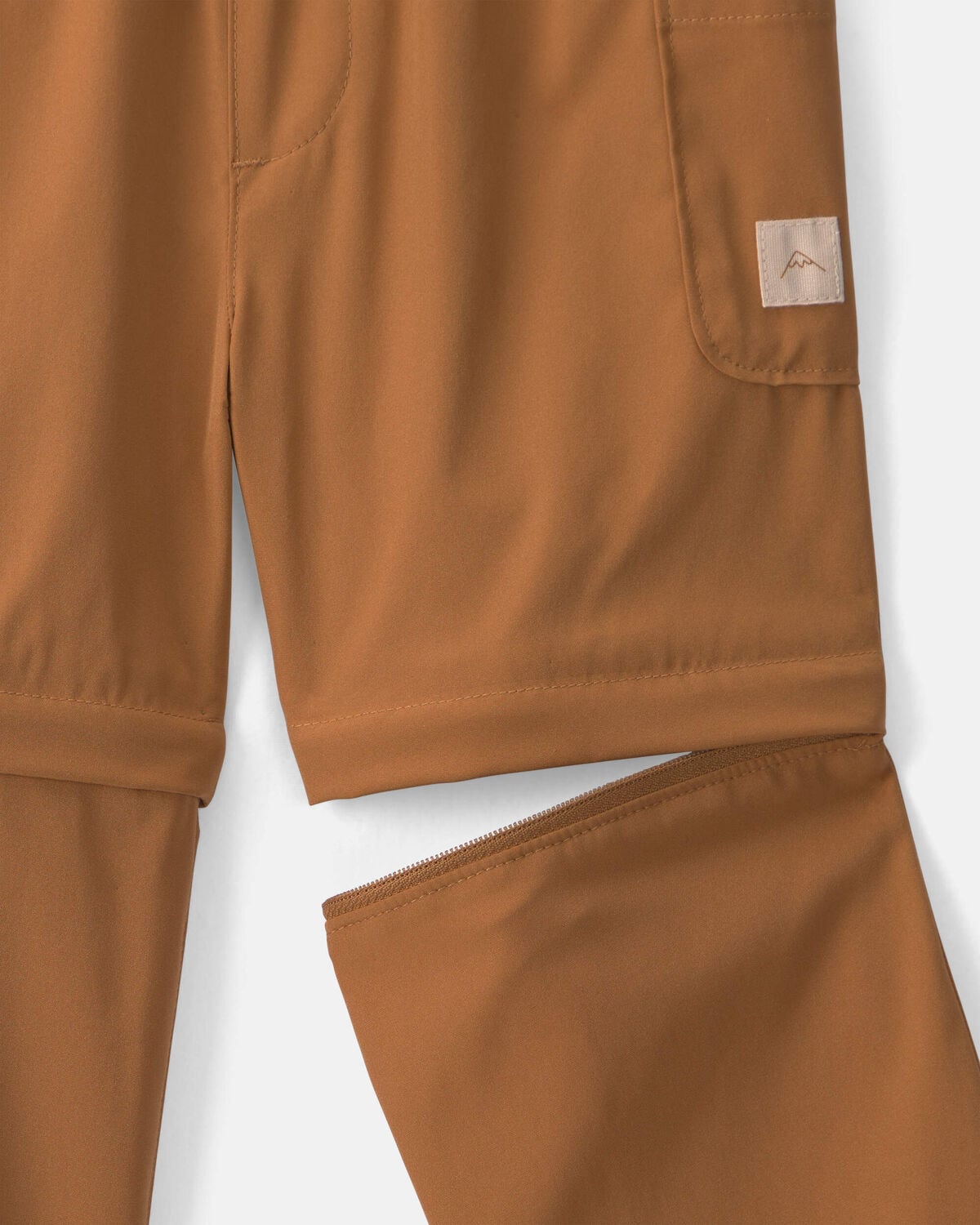 Toddler Boy 2-in-1 Poplin Zip-Off Pants - Brown - Image 2