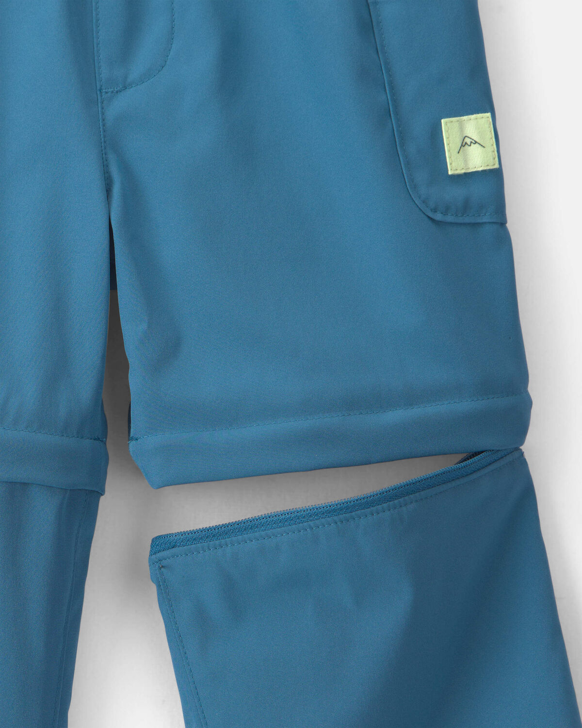 Toddler Boy 2-in-1 Poplin Zip-Off Pants - Blue - Image 2