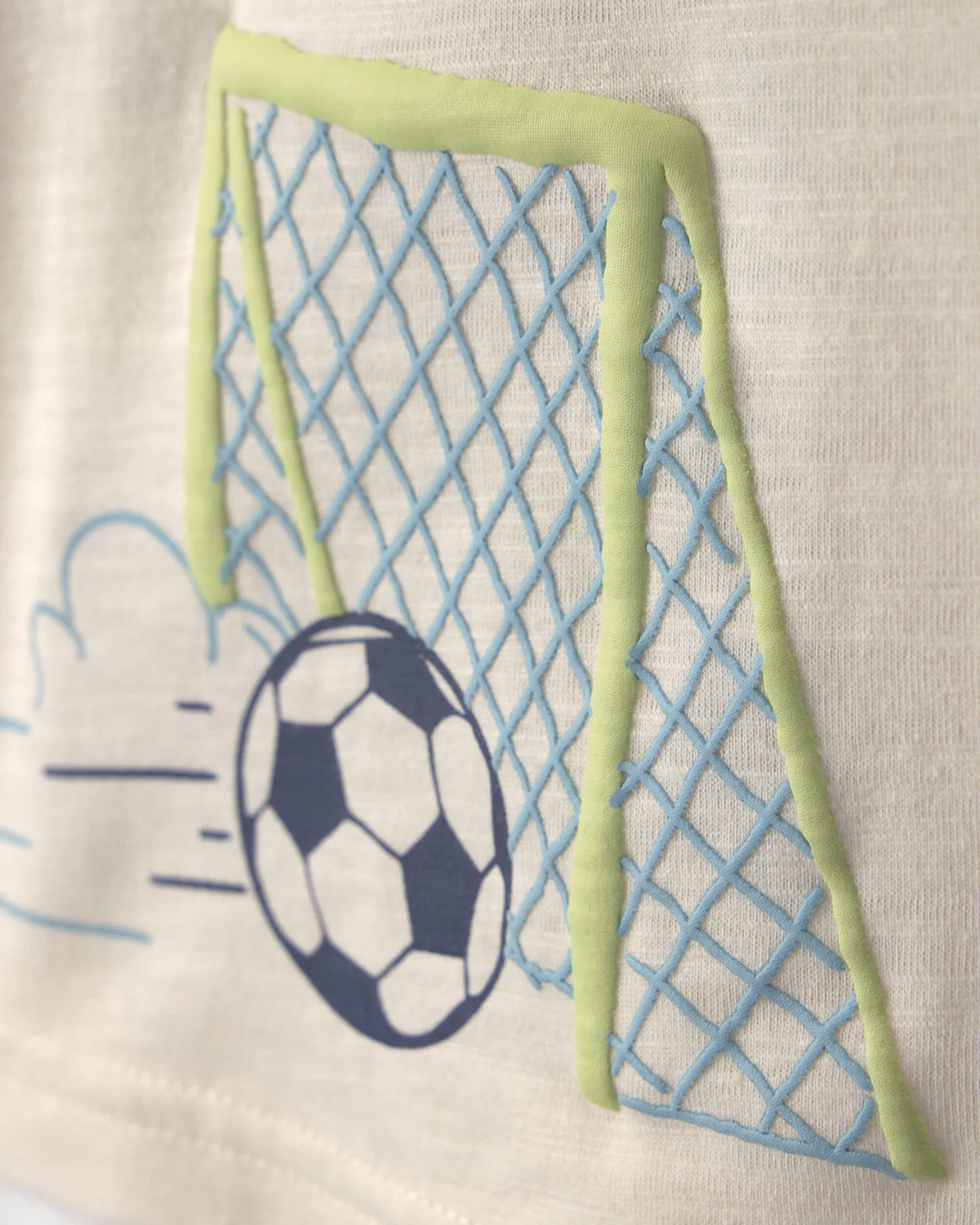 Toddler Boy Dinosaur Soccer Graphic Tee - Cream - Image 3