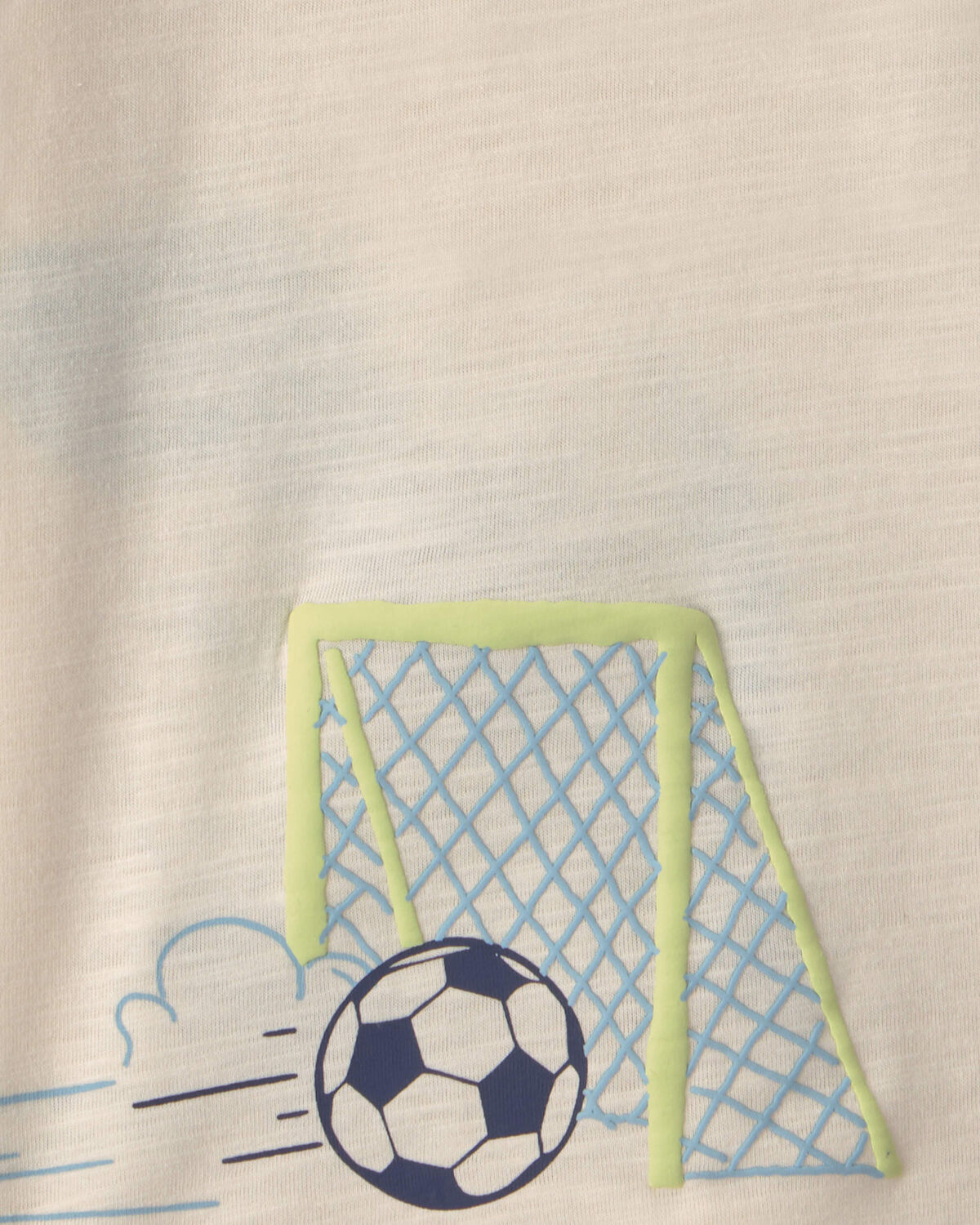 Toddler Boy Dinosaur Soccer Graphic Tee - Cream - Image 5