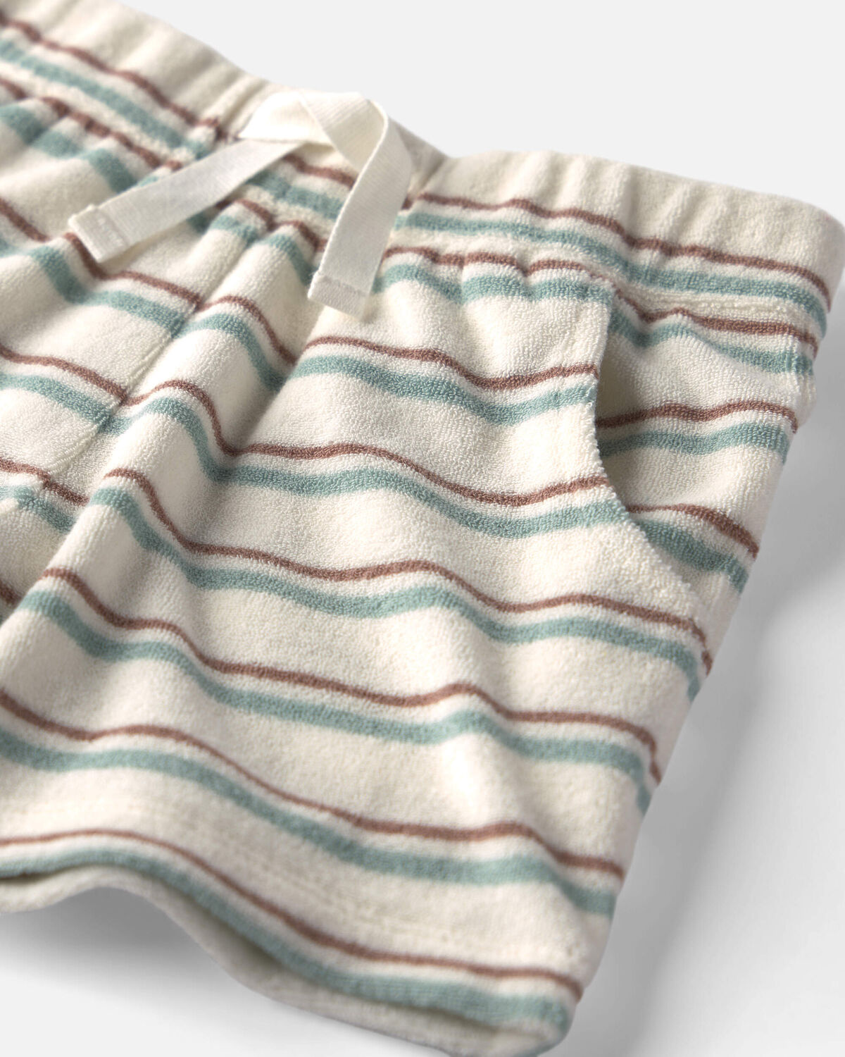 Toddler 2-Piece Terry Top & Short Set Made with Organic Cotton in Stripes - Image 3