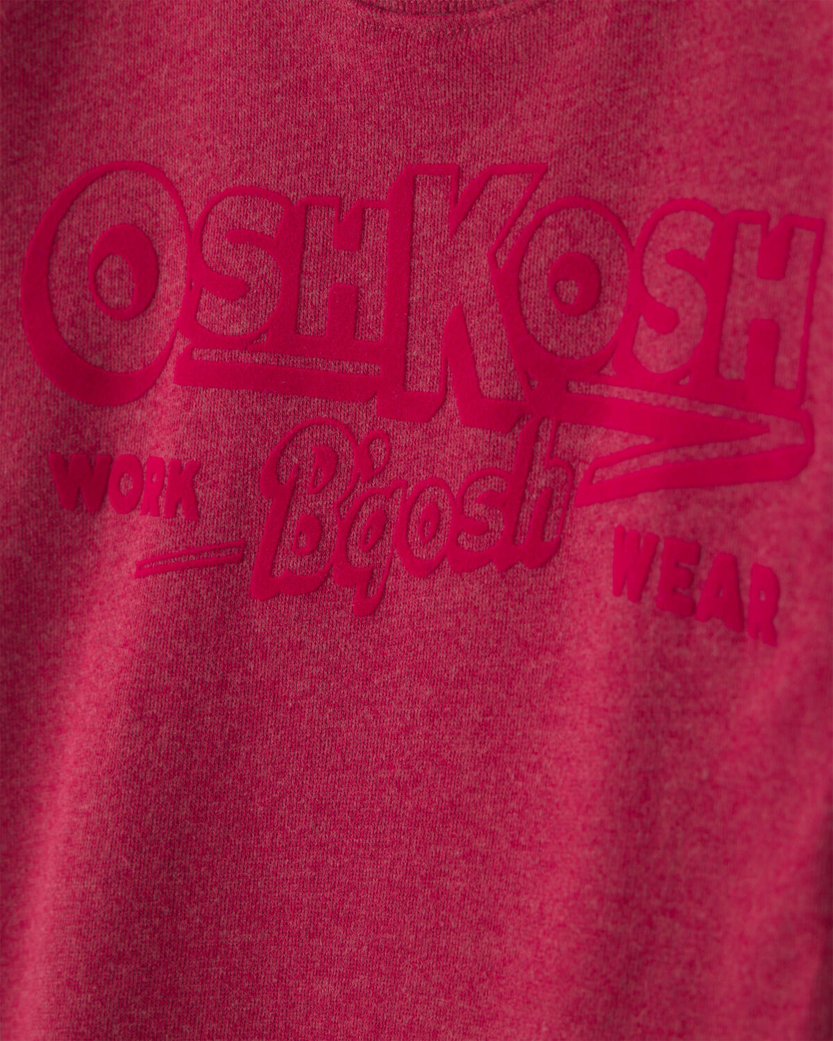 Toddler Boy OshKosh Logo French Terry Pullover Sweatshirt - Red - Image 2