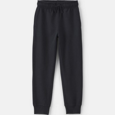 Toddler Boy Pull-On Drawstring Joggers - Black