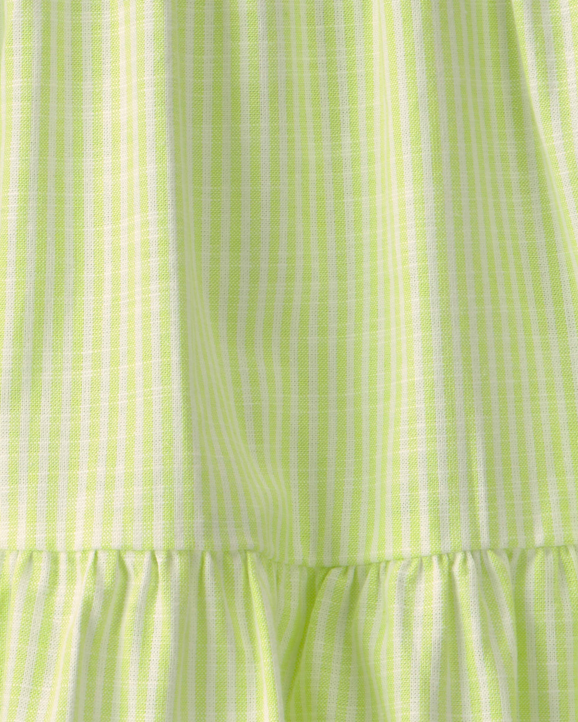 Toddler Girl Gingham Tiered Dress - Coral - Image 5