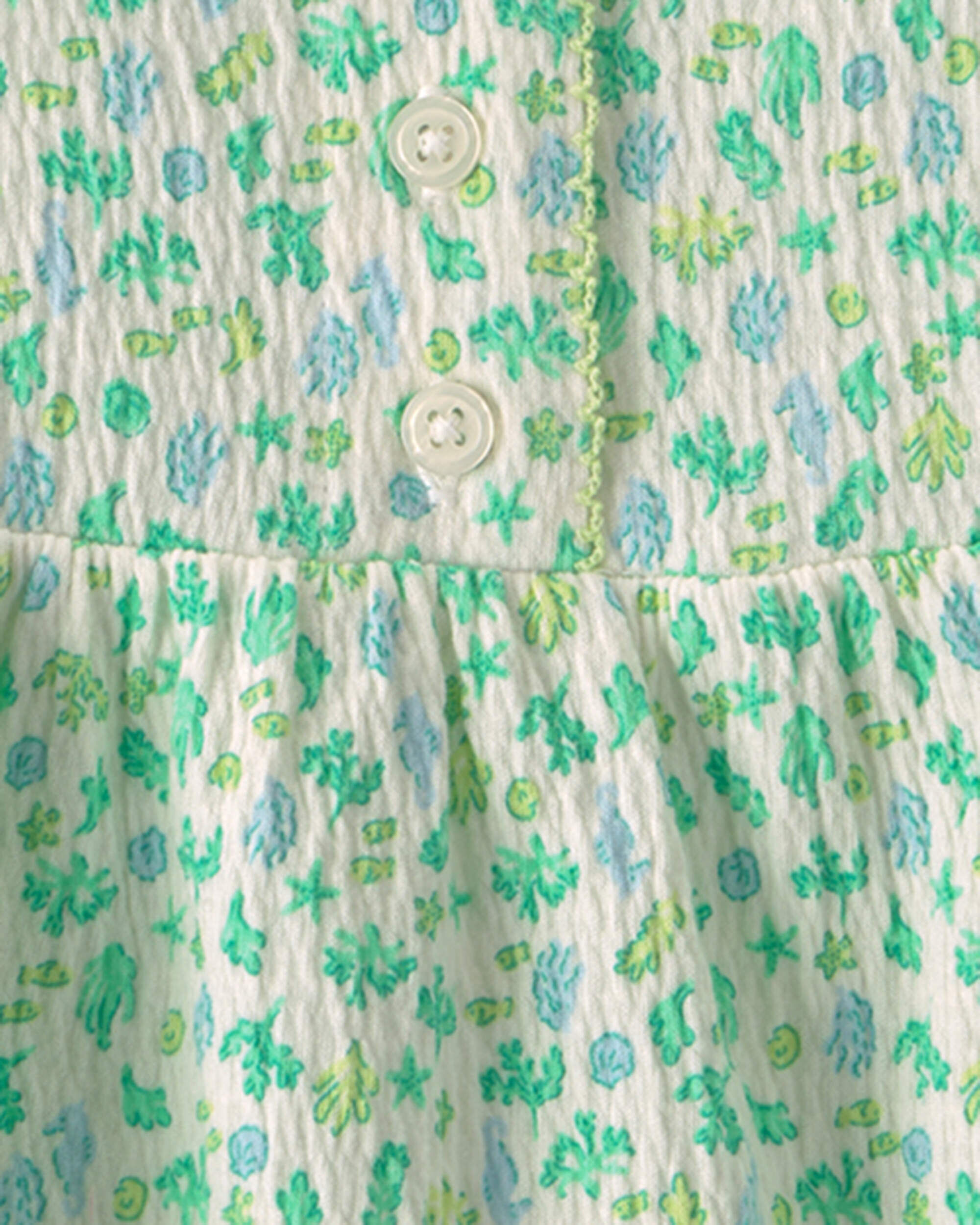 Toddler Girl Floral Tank Top - Green - Image 3
