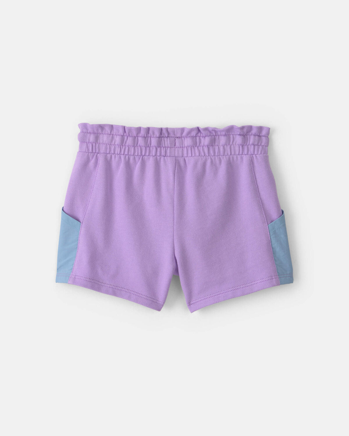 Toddler Girl French Terry Shorts - Purple/Blue - Image 2
