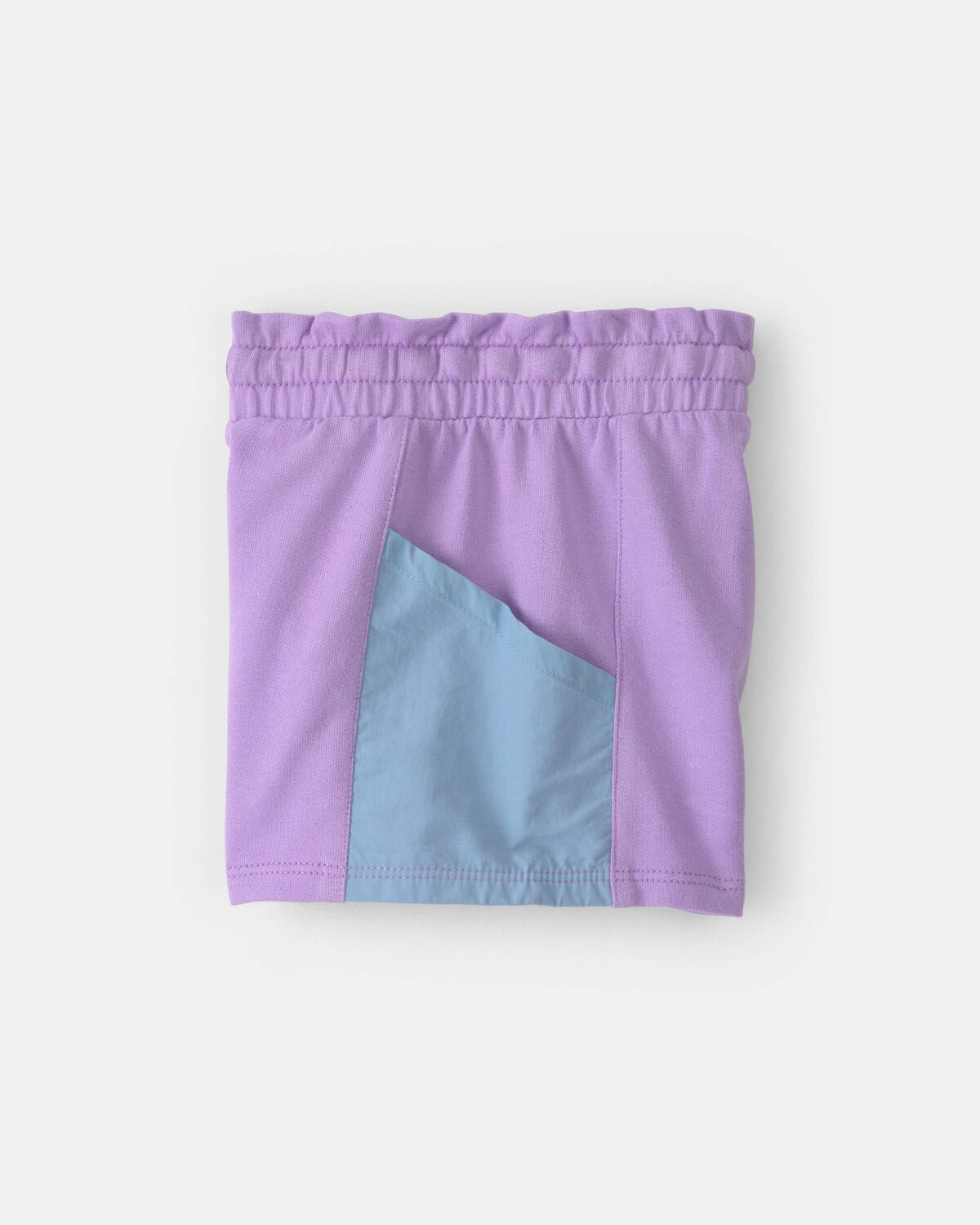 Toddler Girl French Terry Shorts - Purple/Blue - Image 3