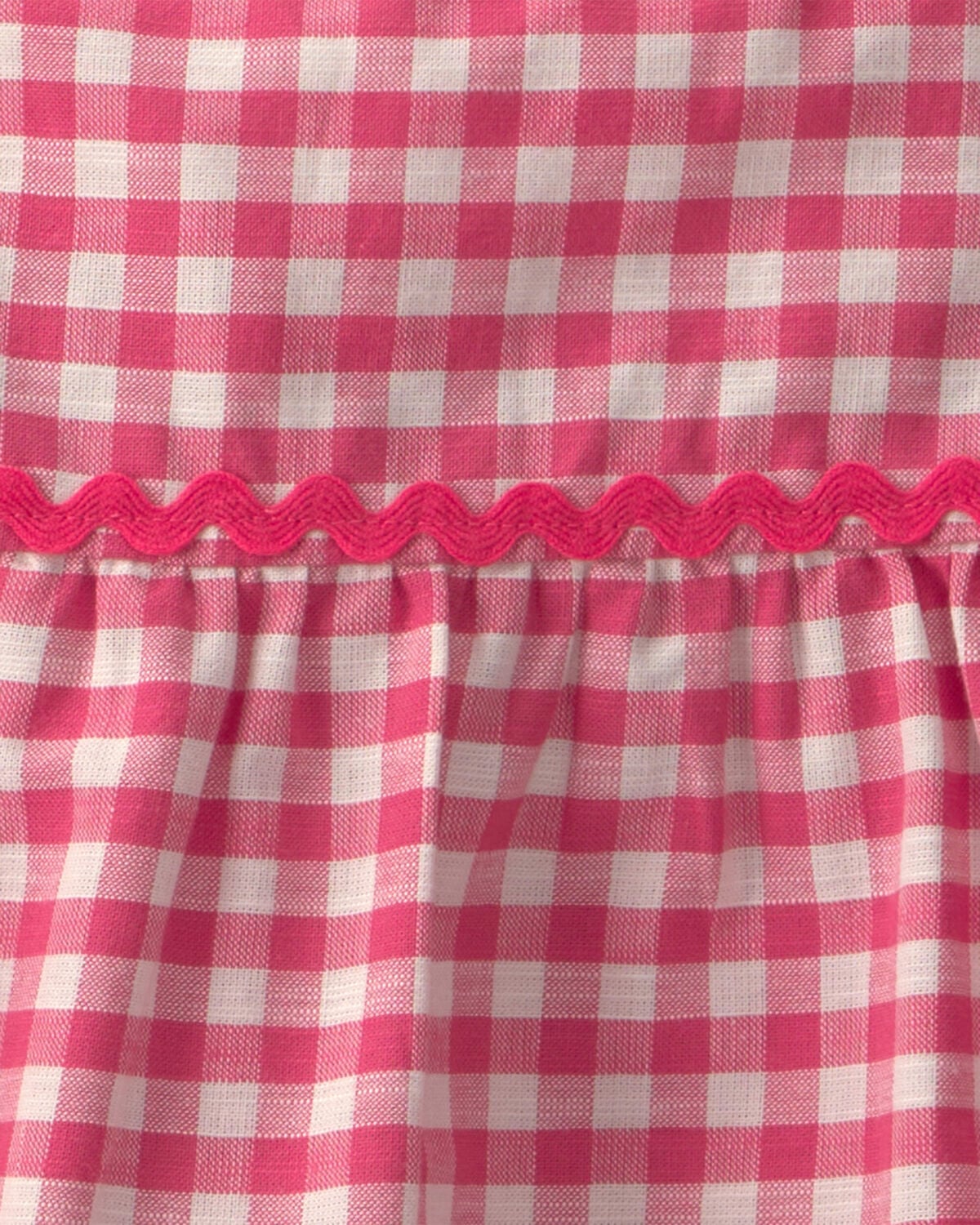 Toddler Girl 2-Piece Gingham Tank Top & Pant Set - Red - Image 2