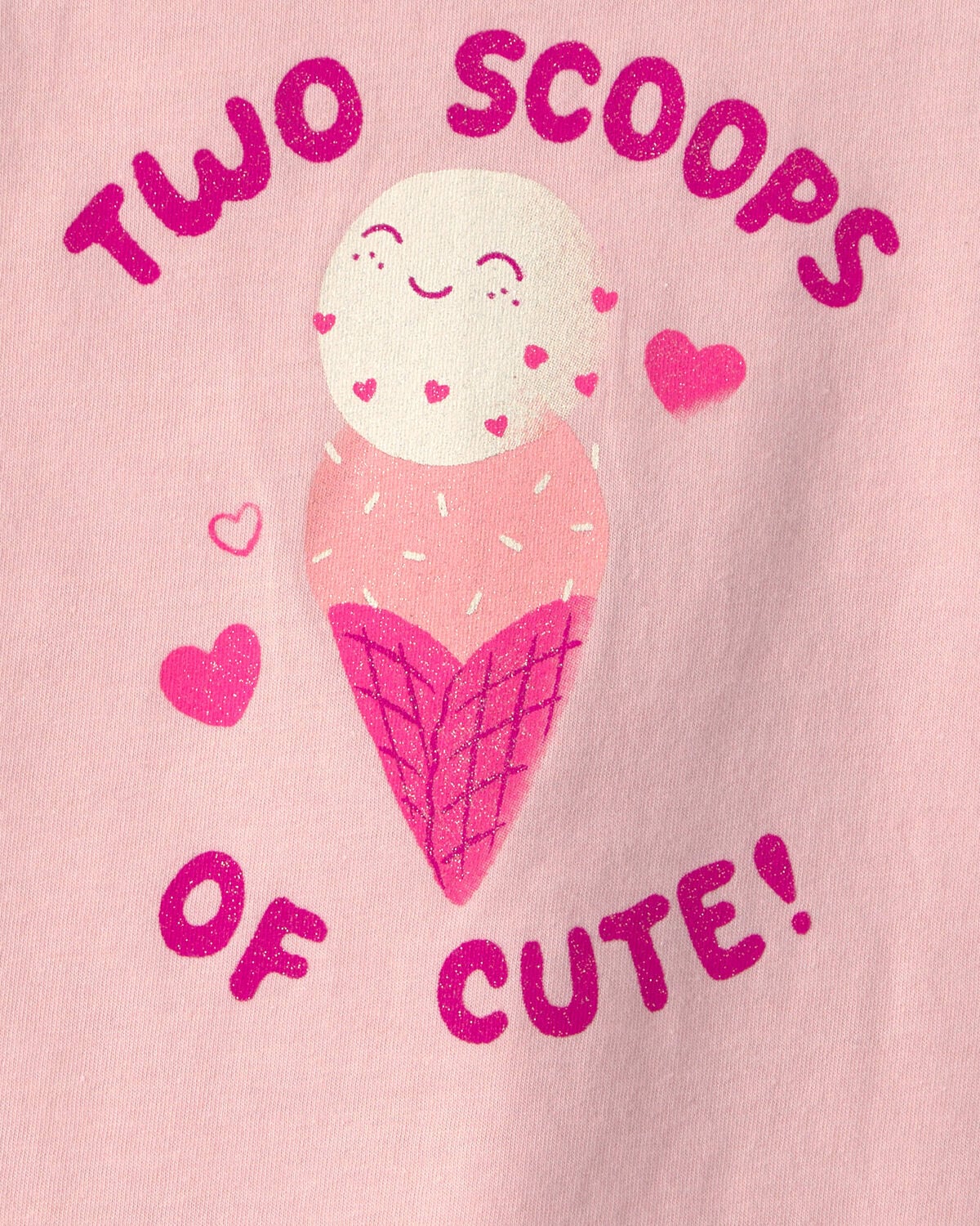 Toddler Girl Ice Cream Graphic Tank - Pink - Image 2