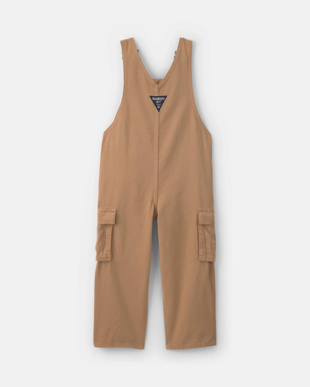Toddler Boy Cargo Overalls - Khaki - Image 2