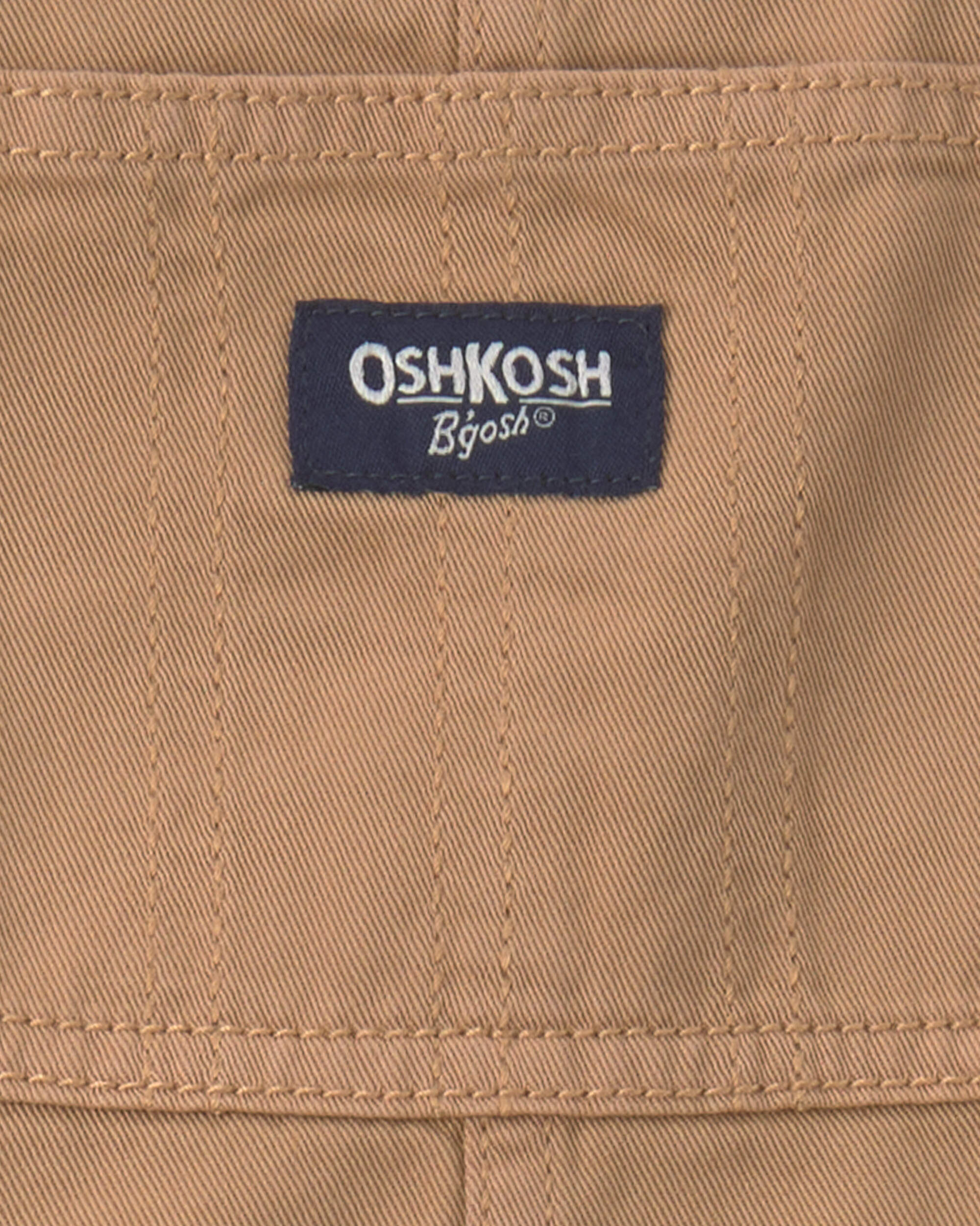 Toddler Boy Cargo Overalls - Khaki - Image 4