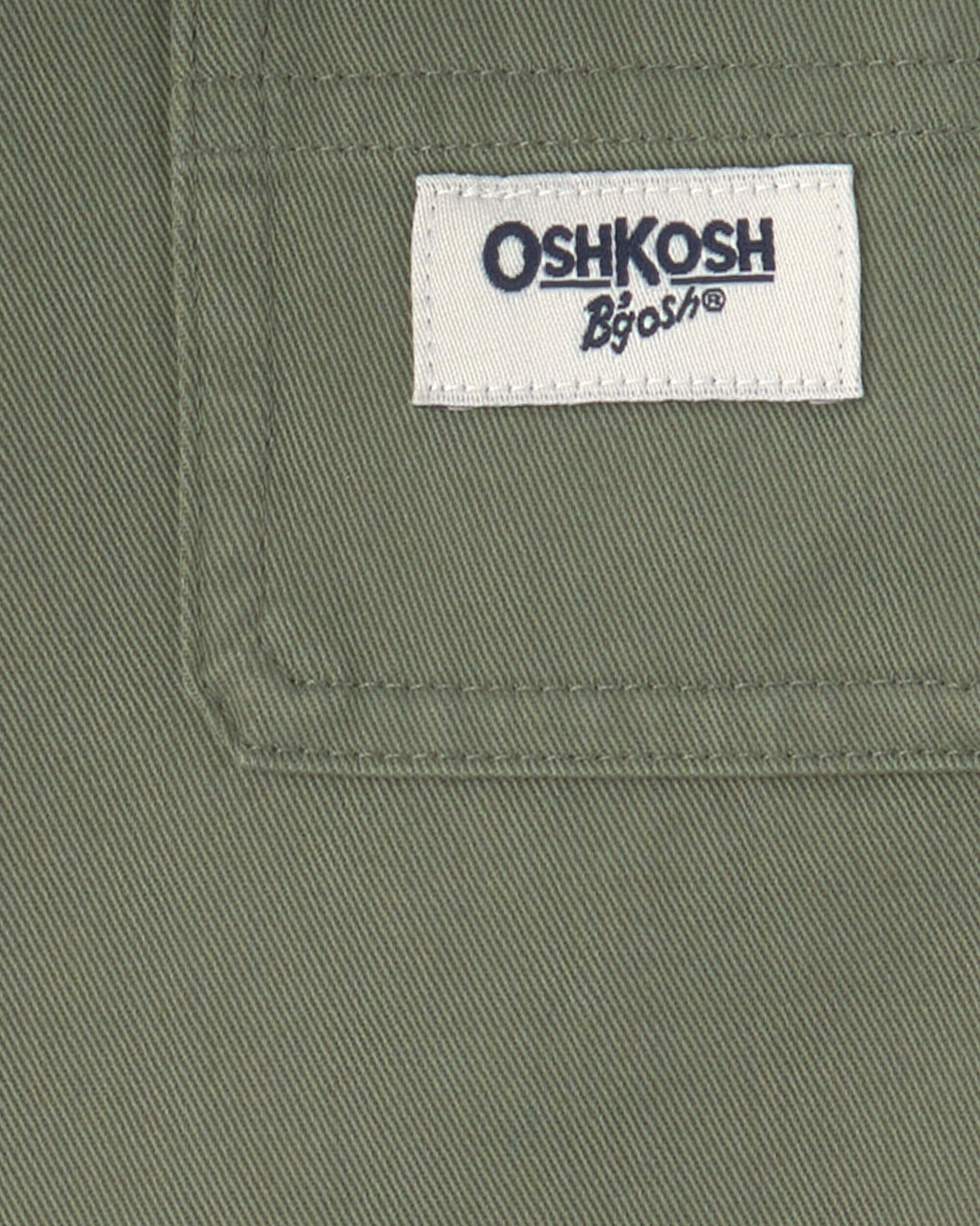 Toddler Boy OshKosh Logo Short-Sleeve Button-Down Shirt - Green - Image 5