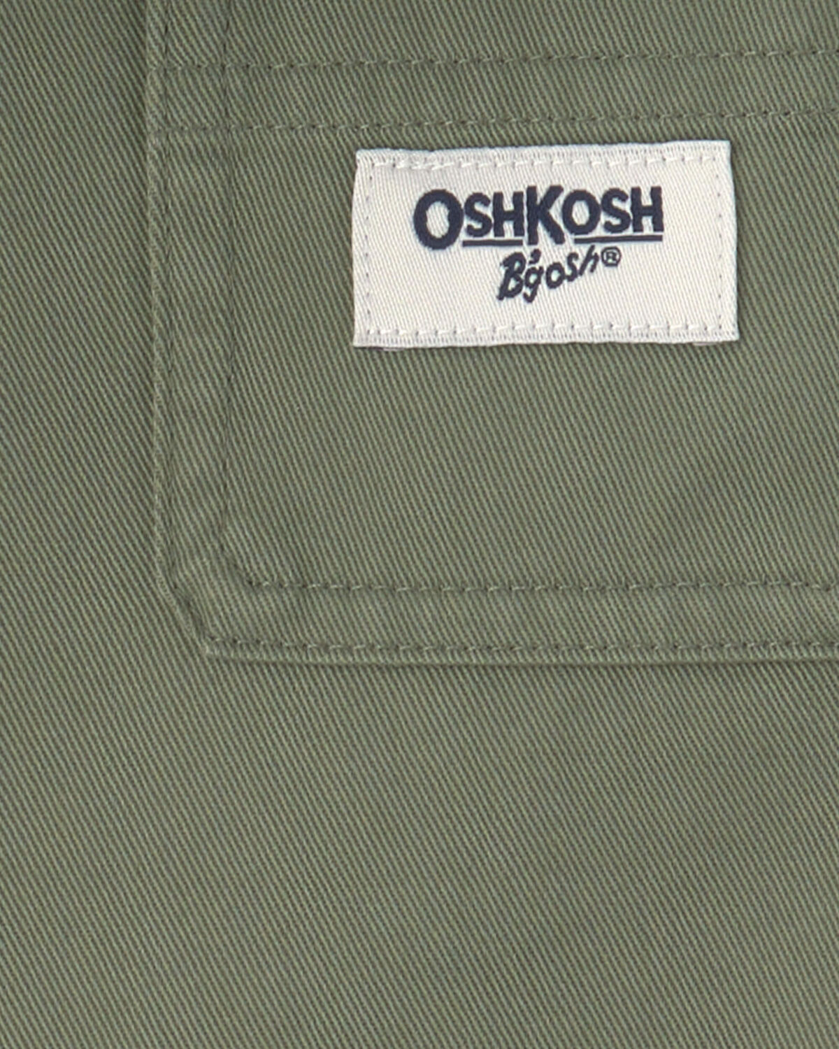 Toddler Boy OshKosh Logo Short-Sleeve Button-Down Shirt - Green - Image 3