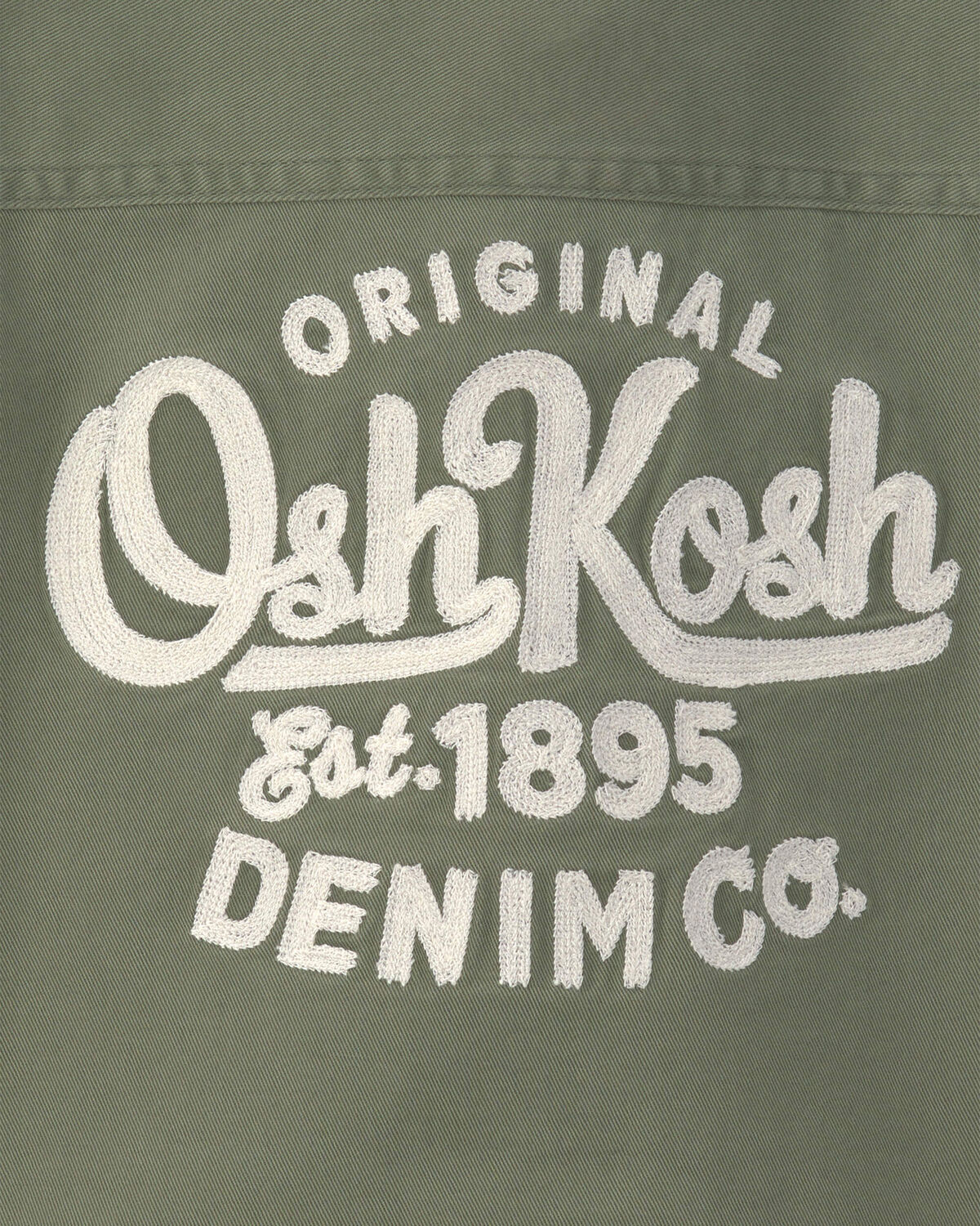 Toddler Boy OshKosh Logo Short-Sleeve Button-Down Shirt - Green - Image 4