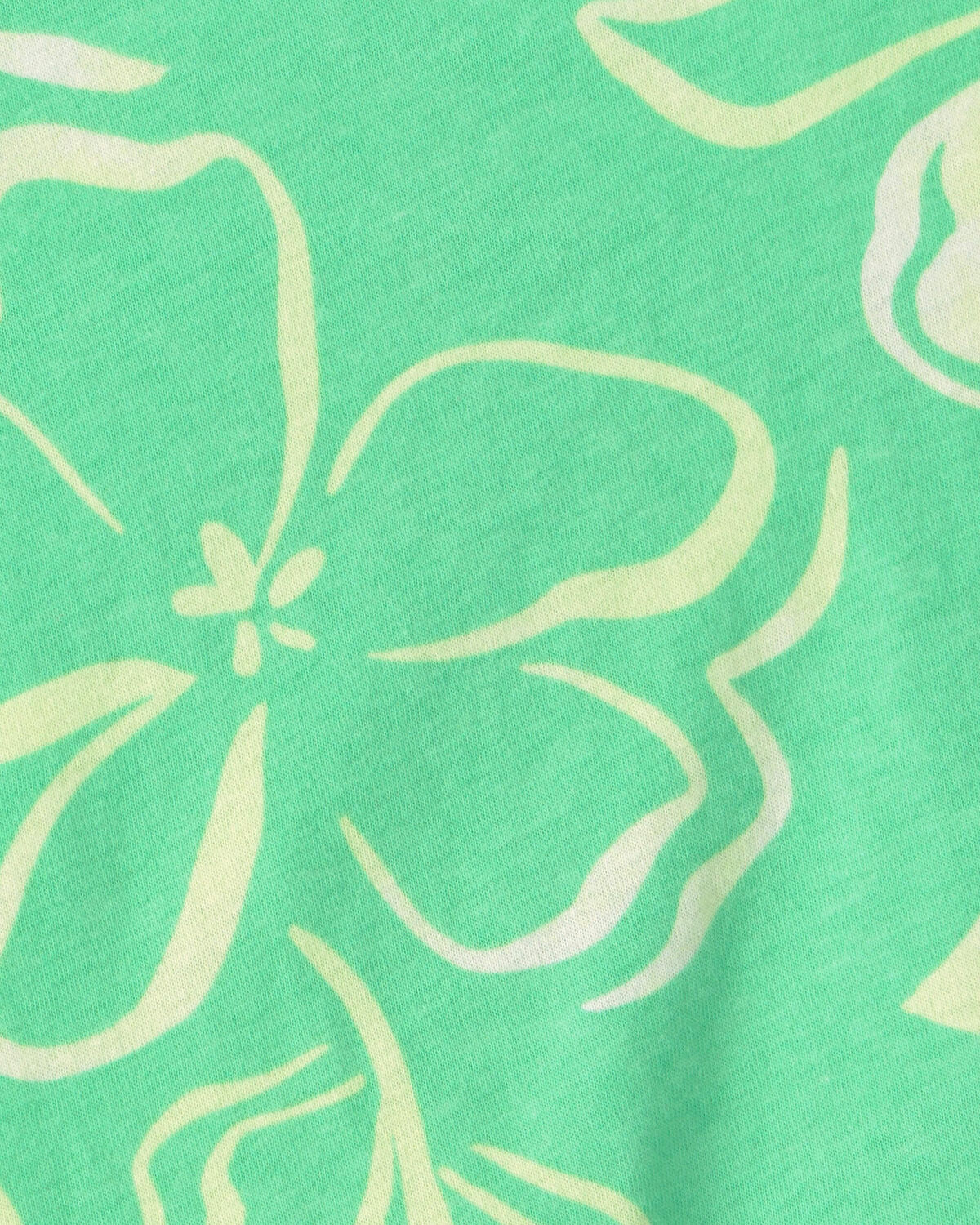 Toddler Girl Floral Peplum Tank Top - Green - Image 2