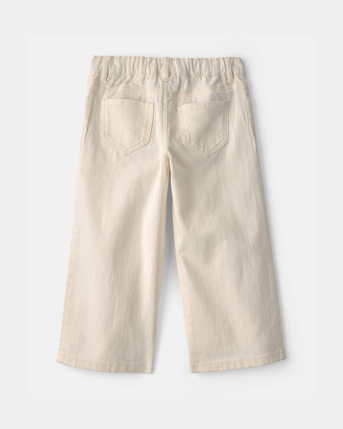 Toddler Girl Floral Twill Pants - Cream - Image 2