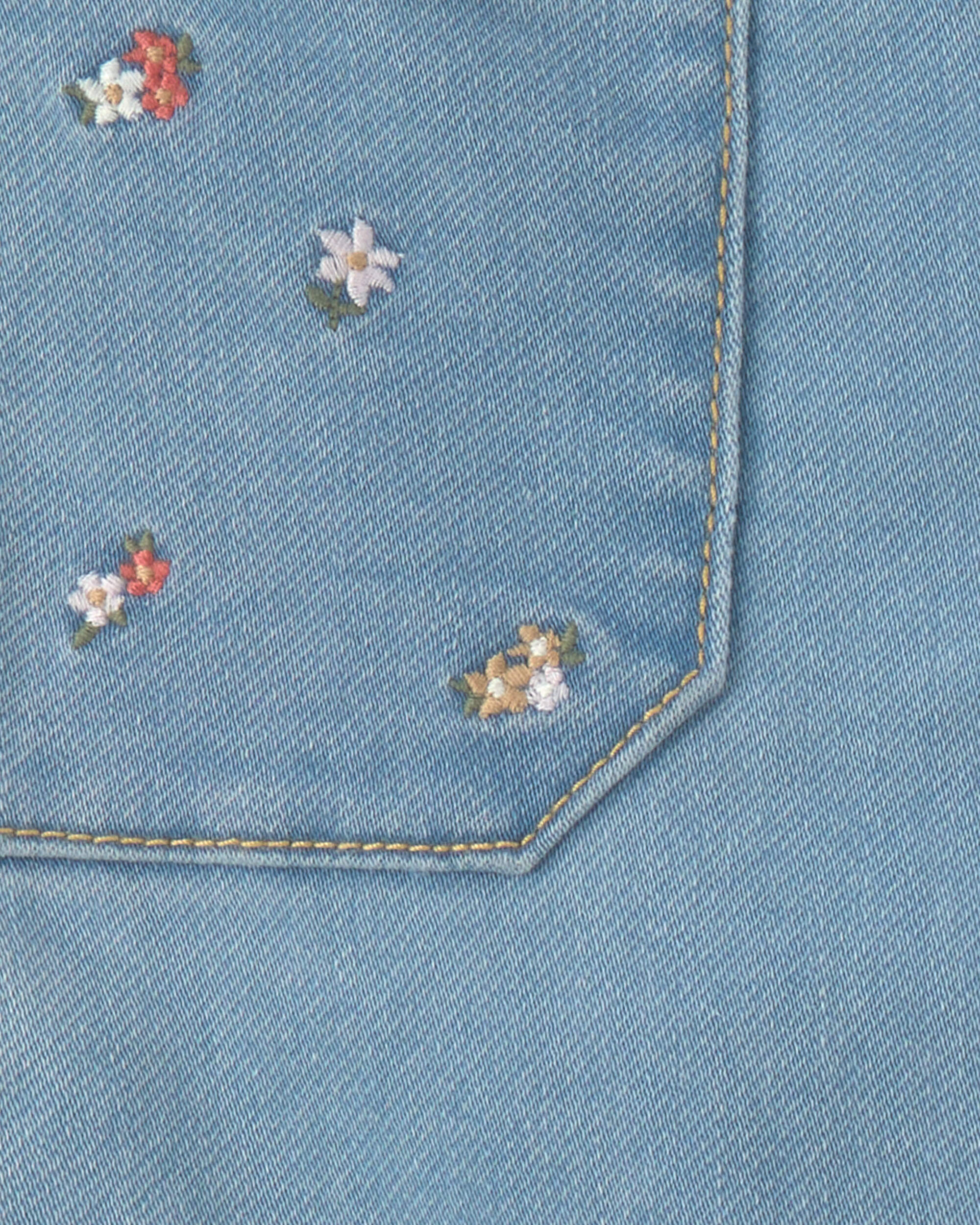 Toddler Girl Wide-Leg Jeans - Light Wash - Image 4