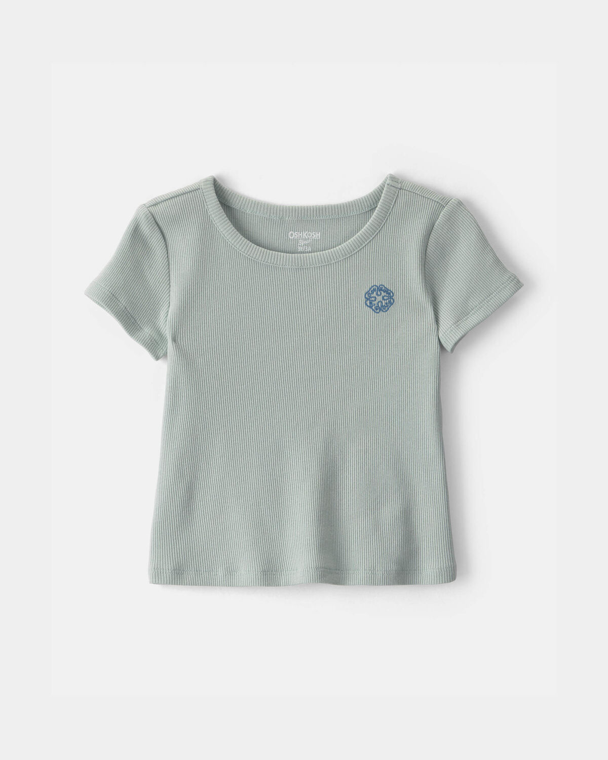 Toddler Girl OshKosh Logo Ribbed Tee - Green