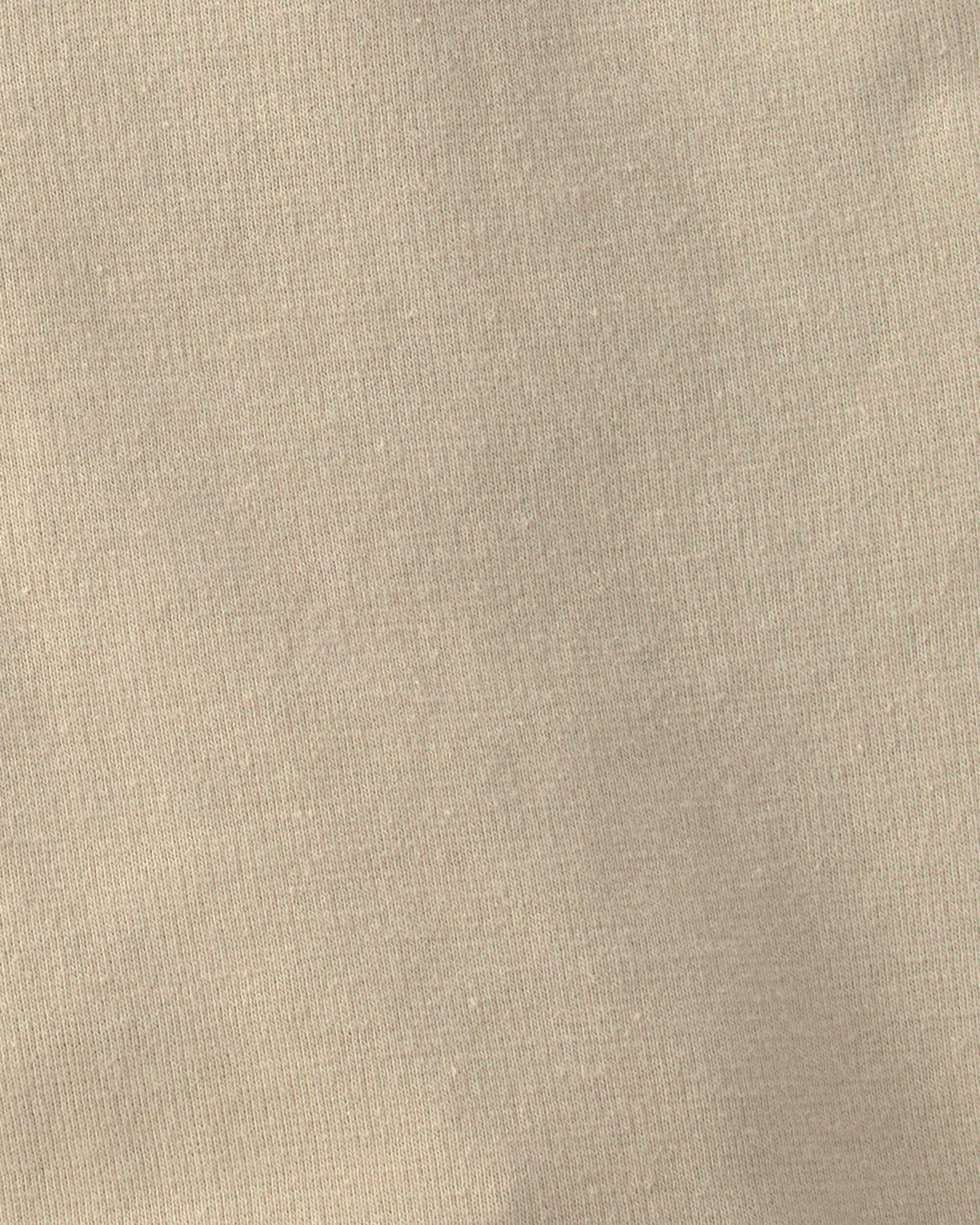 Toddler Girl Uniform Ponte Knit Shorts - Khaki - Image 4