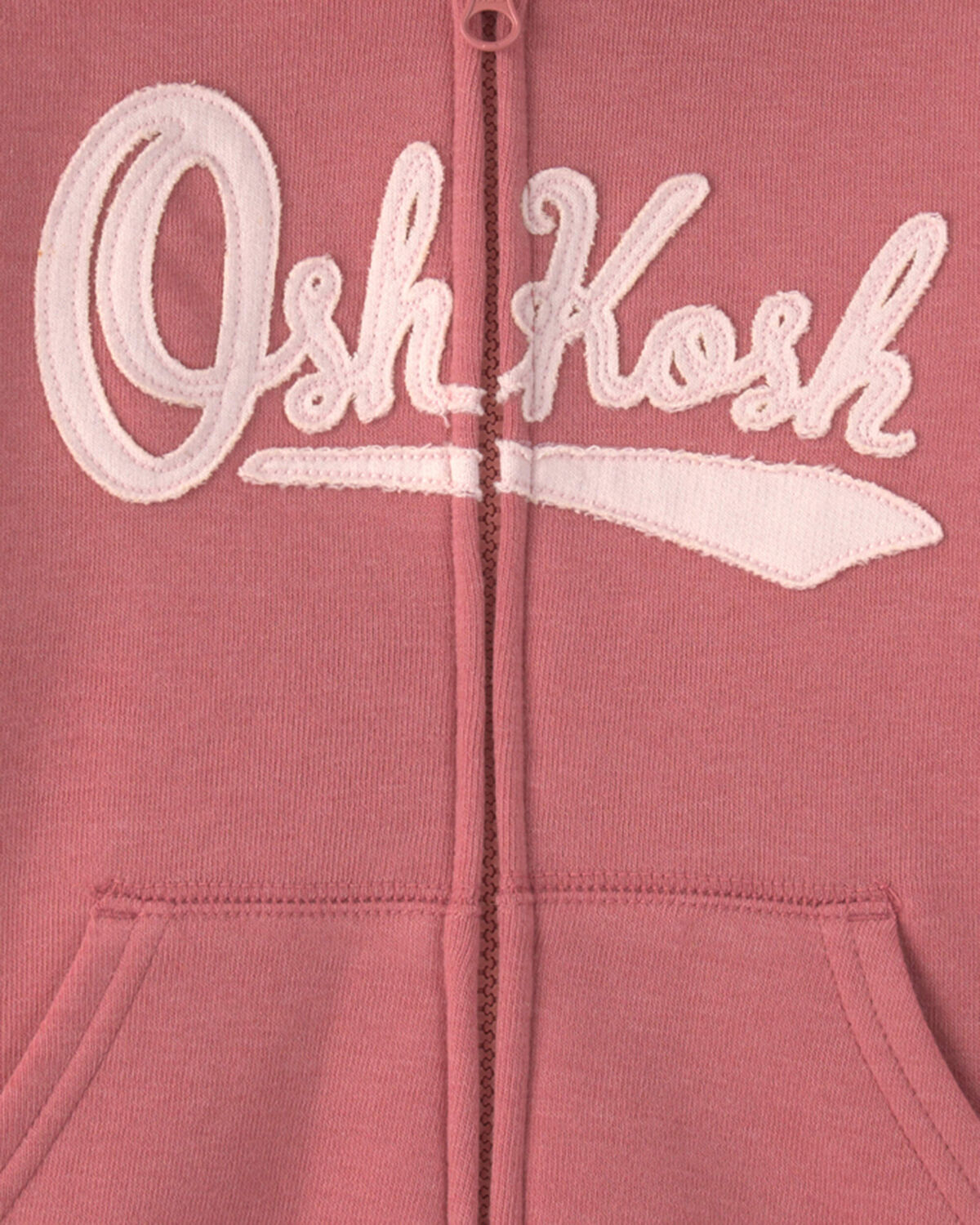 Toddler Girl OshKosh Logo Fleece Zip-Up Hoodie - Pink - Image 2
