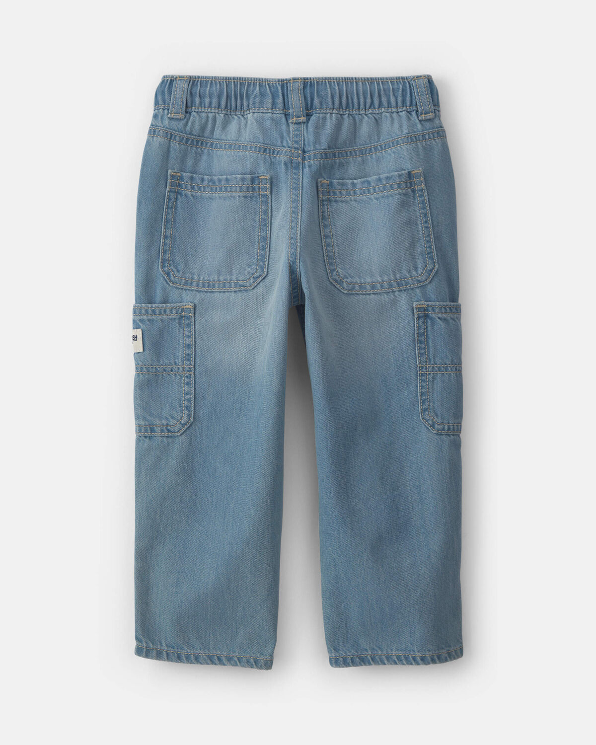 Toddler Boy Wide-Leg Carpenter Jeans - Medium Wash - Image 2