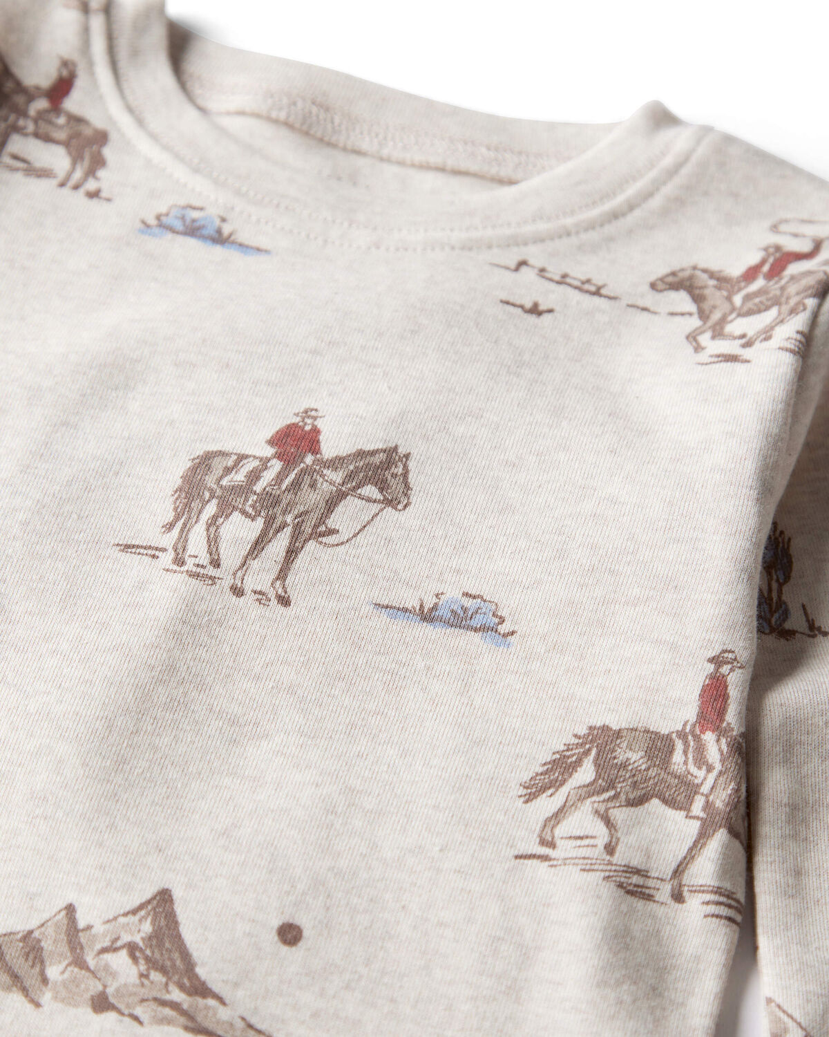 Toddler 2-Piece Organic Cotton Pajamas in Western Rodeo - Image 2