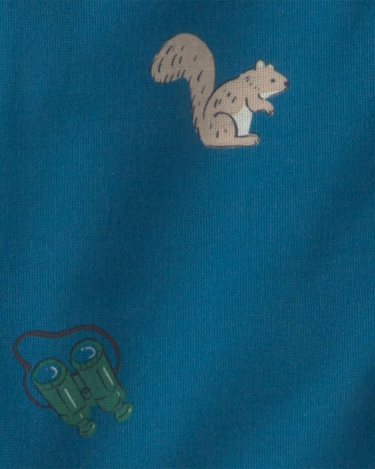 Toddler Boy Camp Short-Sleeve 2-Piece Pajama Set - Blue - Image 3