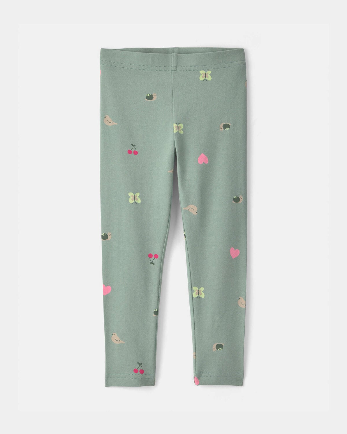 Toddler Girl Nature Pull-On Stretch Leggings - Green